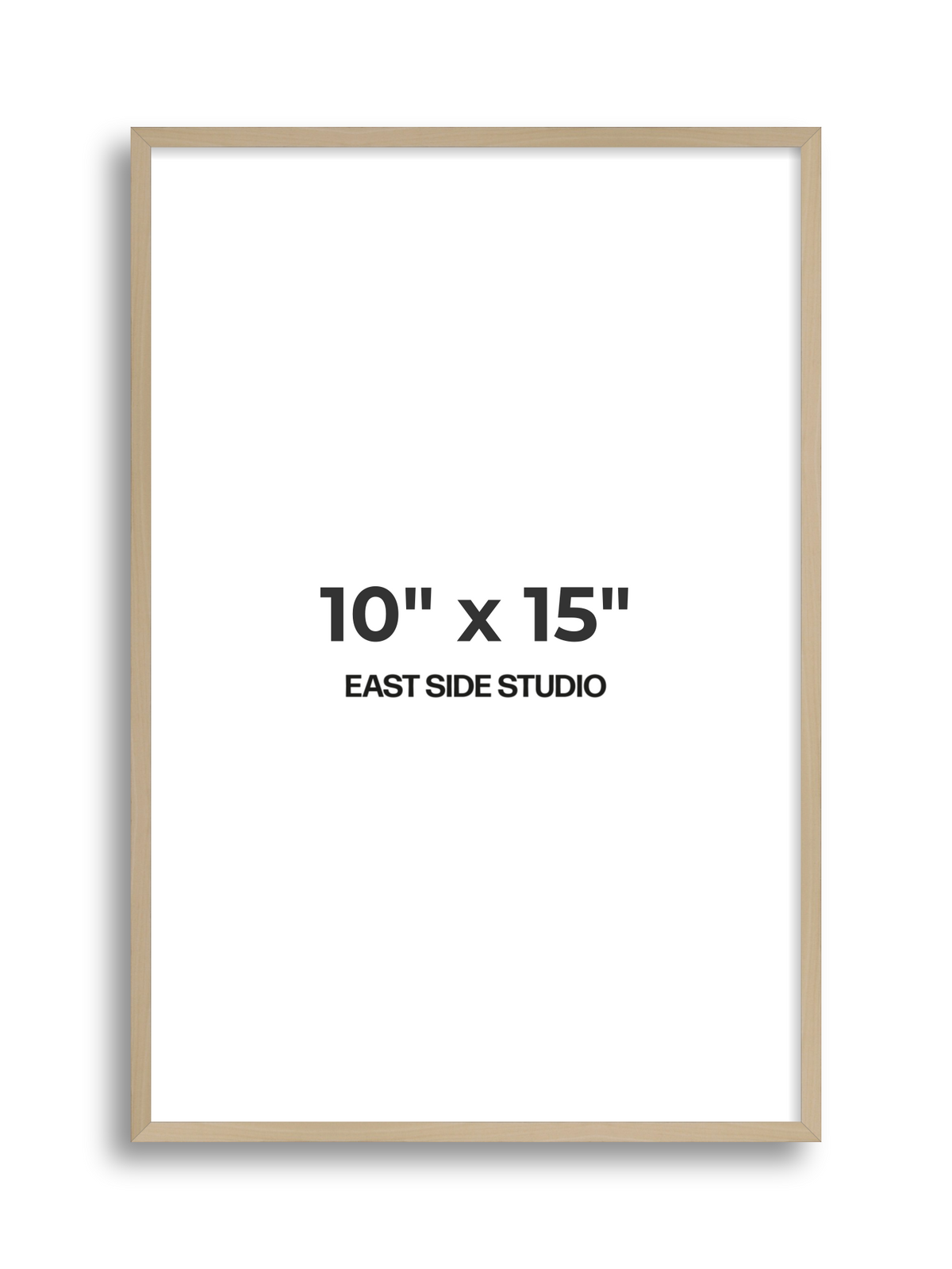 Natural Wood 10" x 15" picture frame