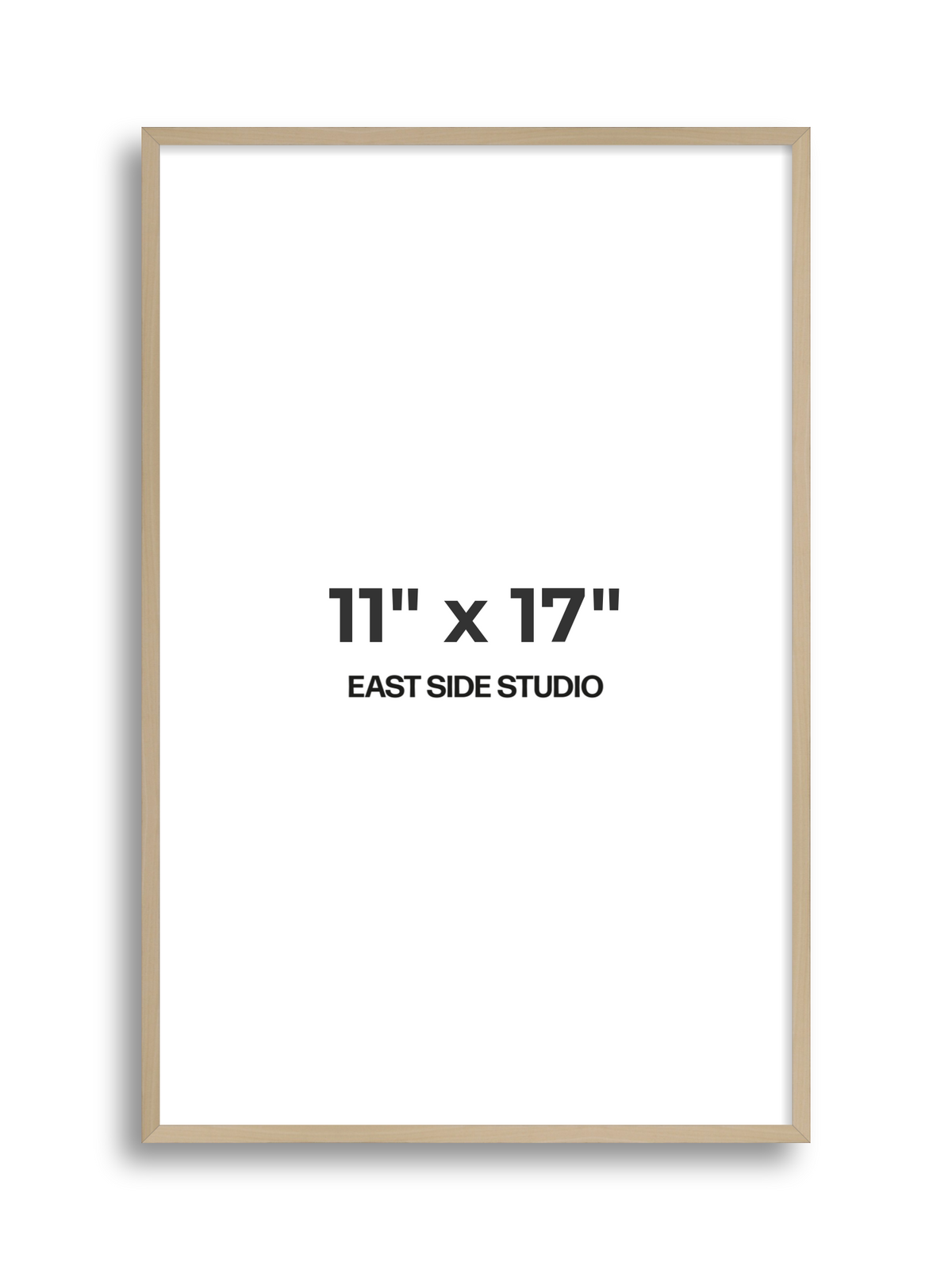 Natural Wood 11" x 17" picture frame