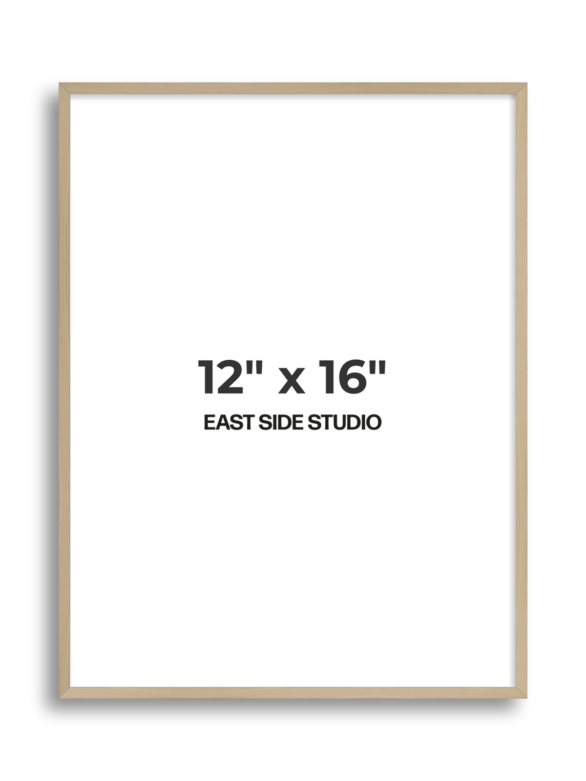 Natural Wood 12" x 16" picture frame