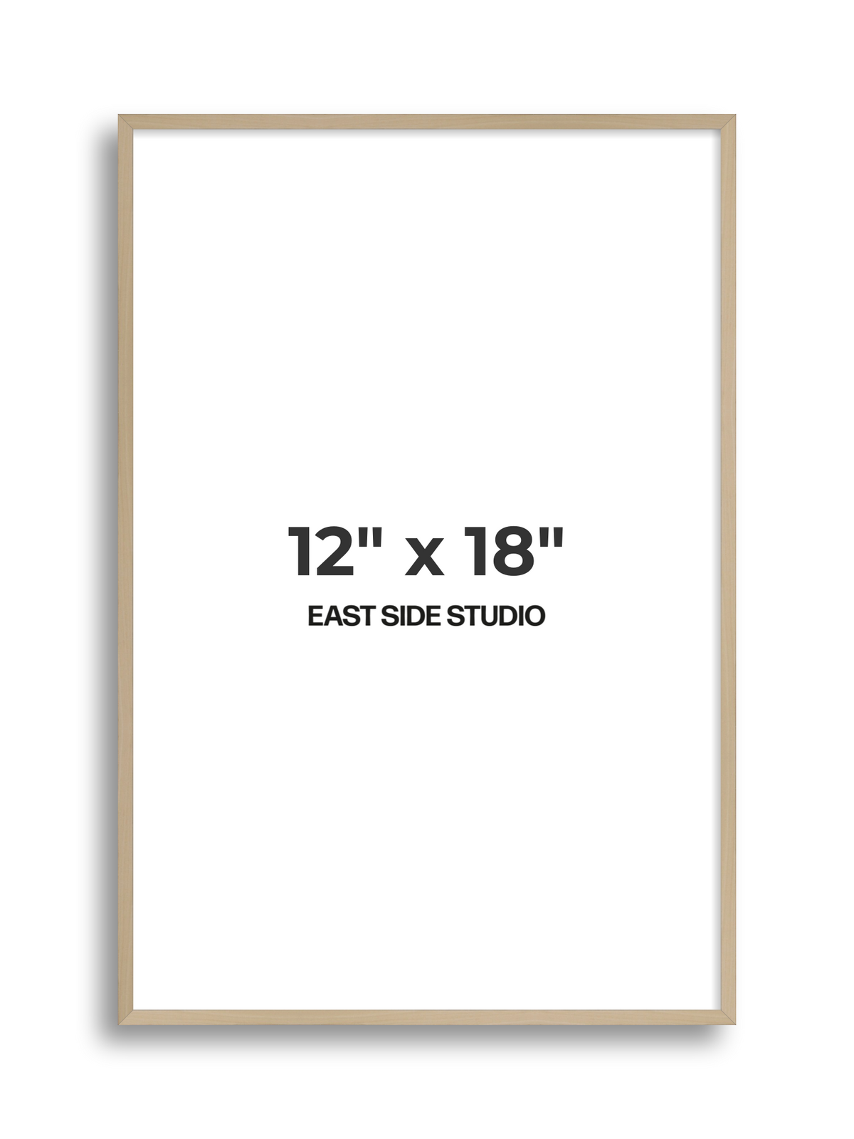 Natural Wood 12" x 18" picture frame