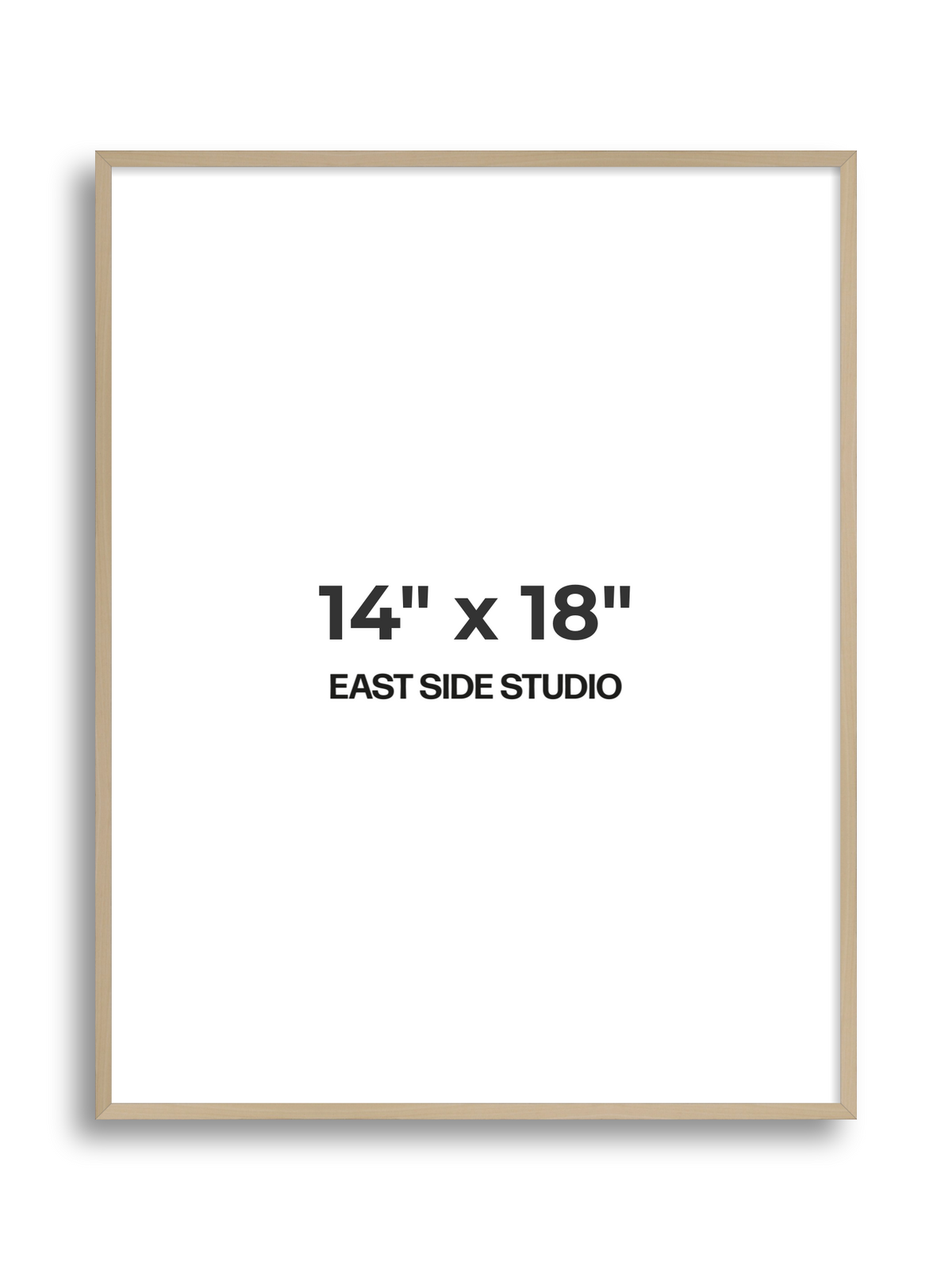 Natural Wood 14" x 18" picture frame