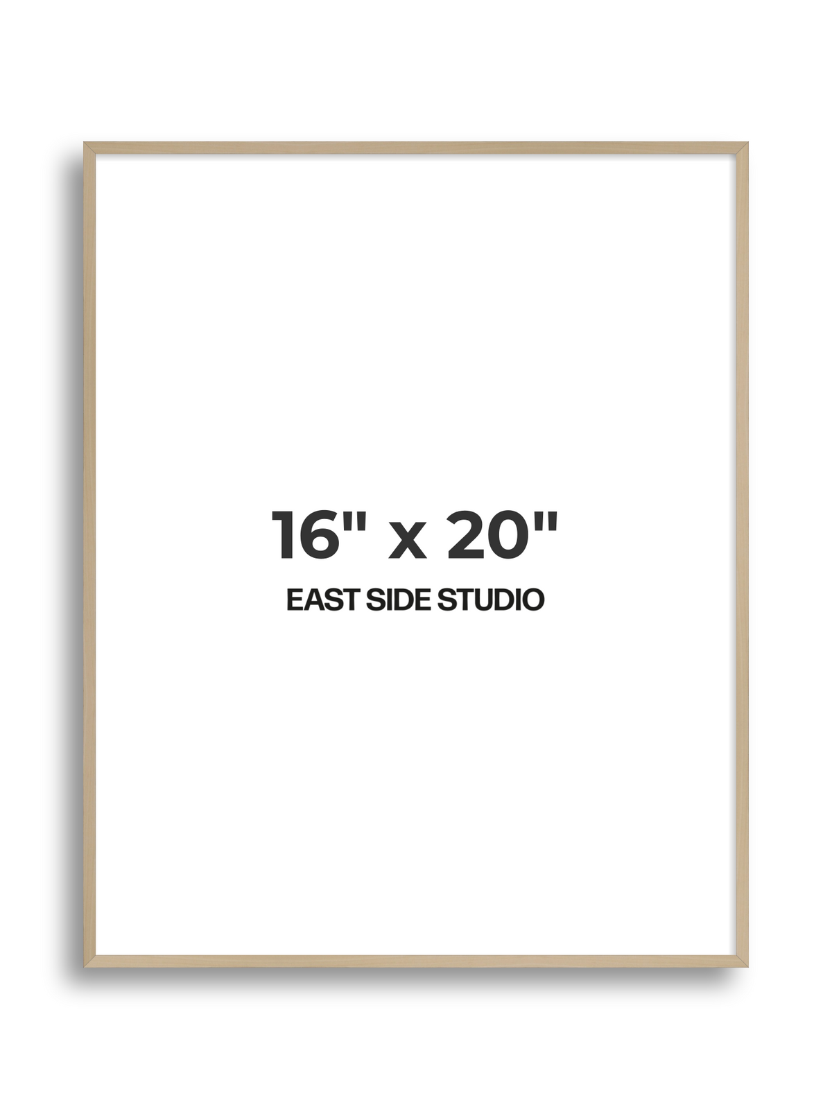 Natural Wood 16" x 20" picture frame