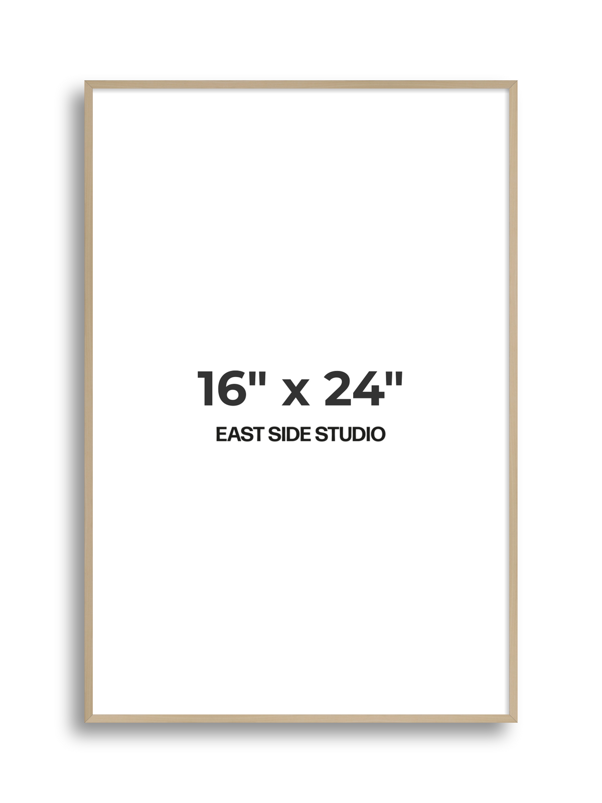 Natural Wood 16" x 24" picture frame
