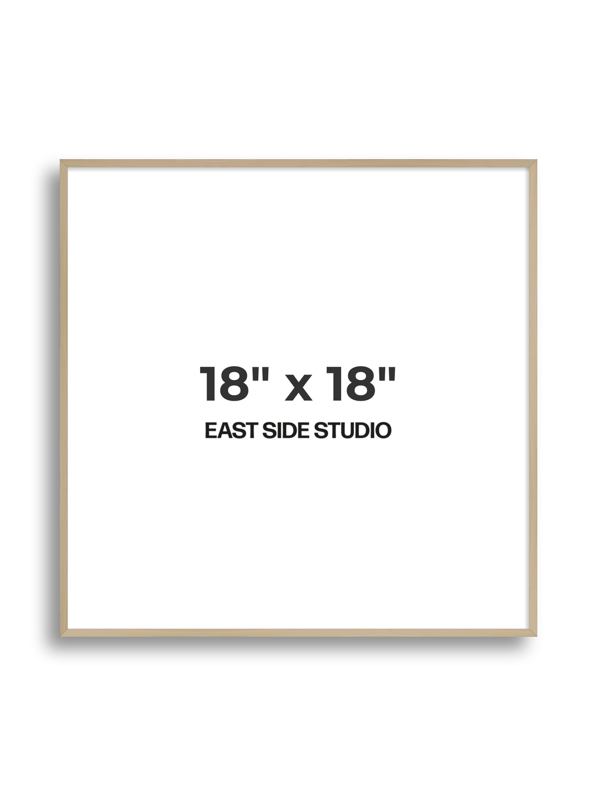 Natural Wood 18" x 18" picture frame
