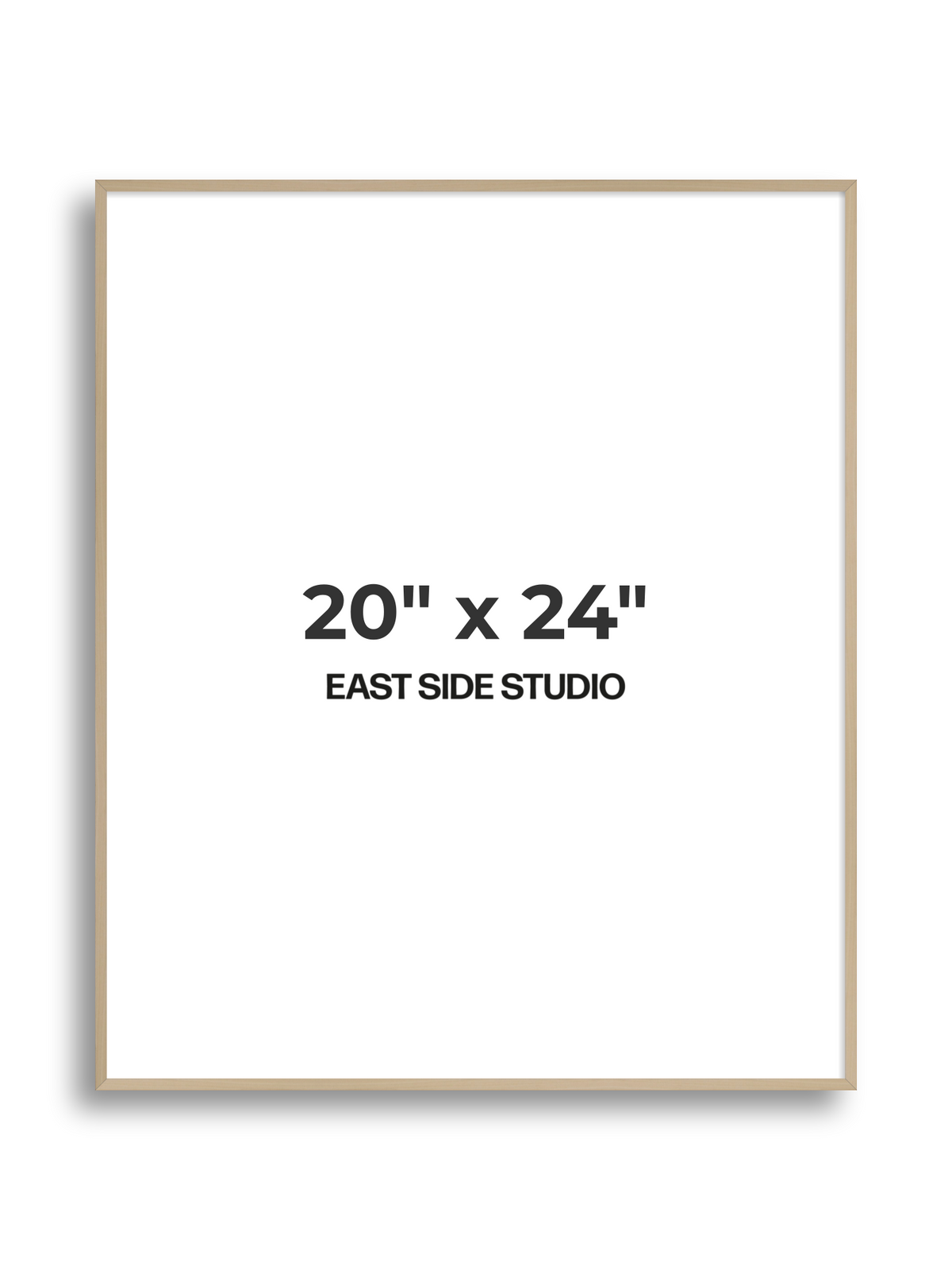 Natural Wood 20" x 24" picture frame