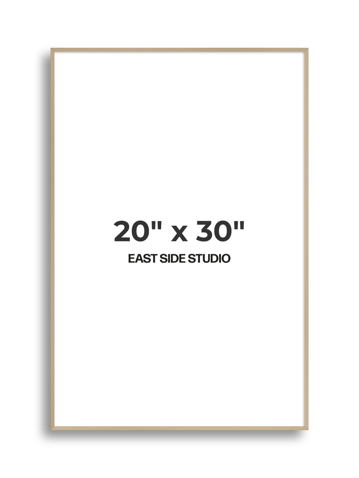 Natural Wood 20" x 30" picture frame