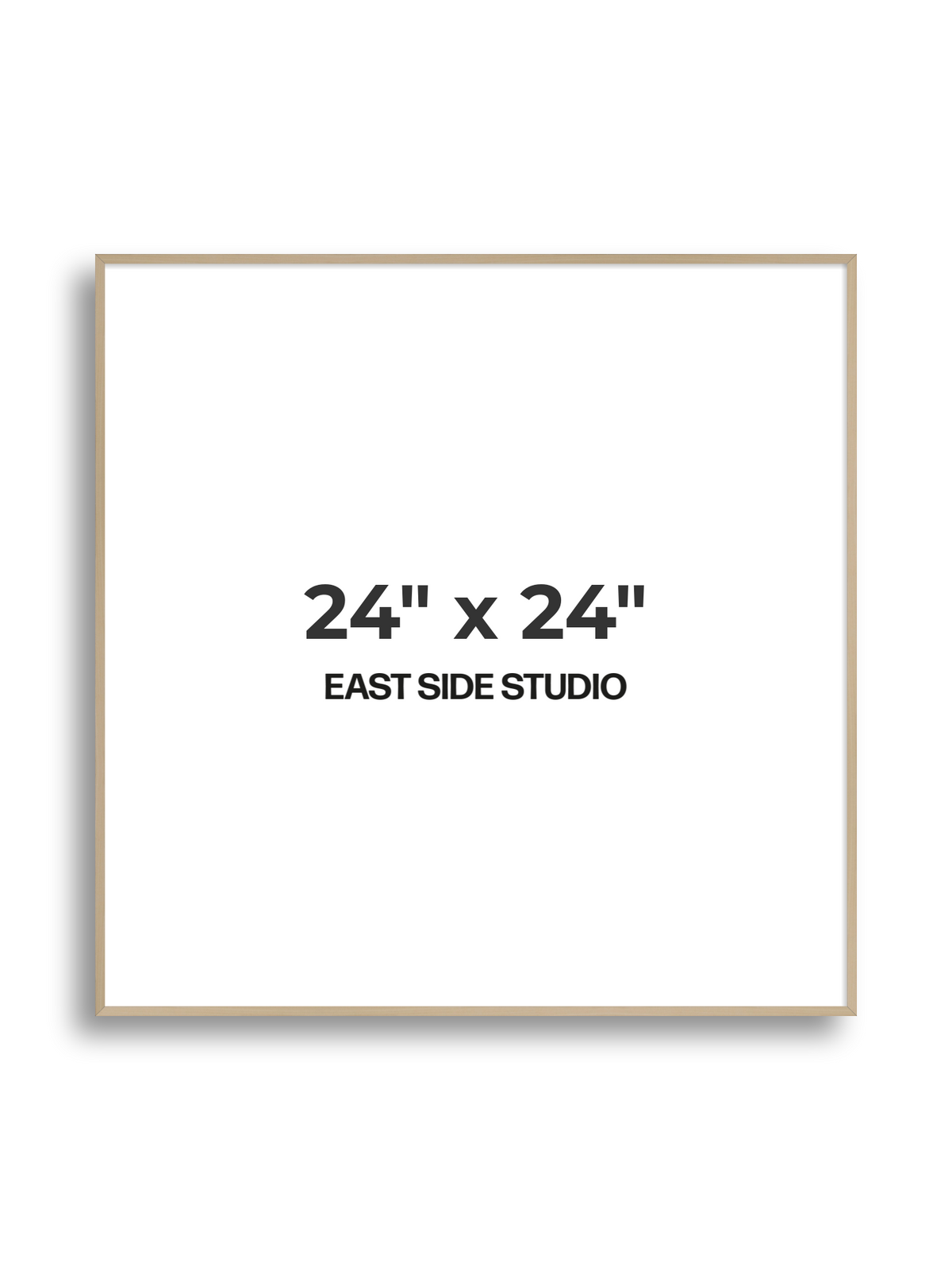 Natural Wood 24" x 24" picture frame