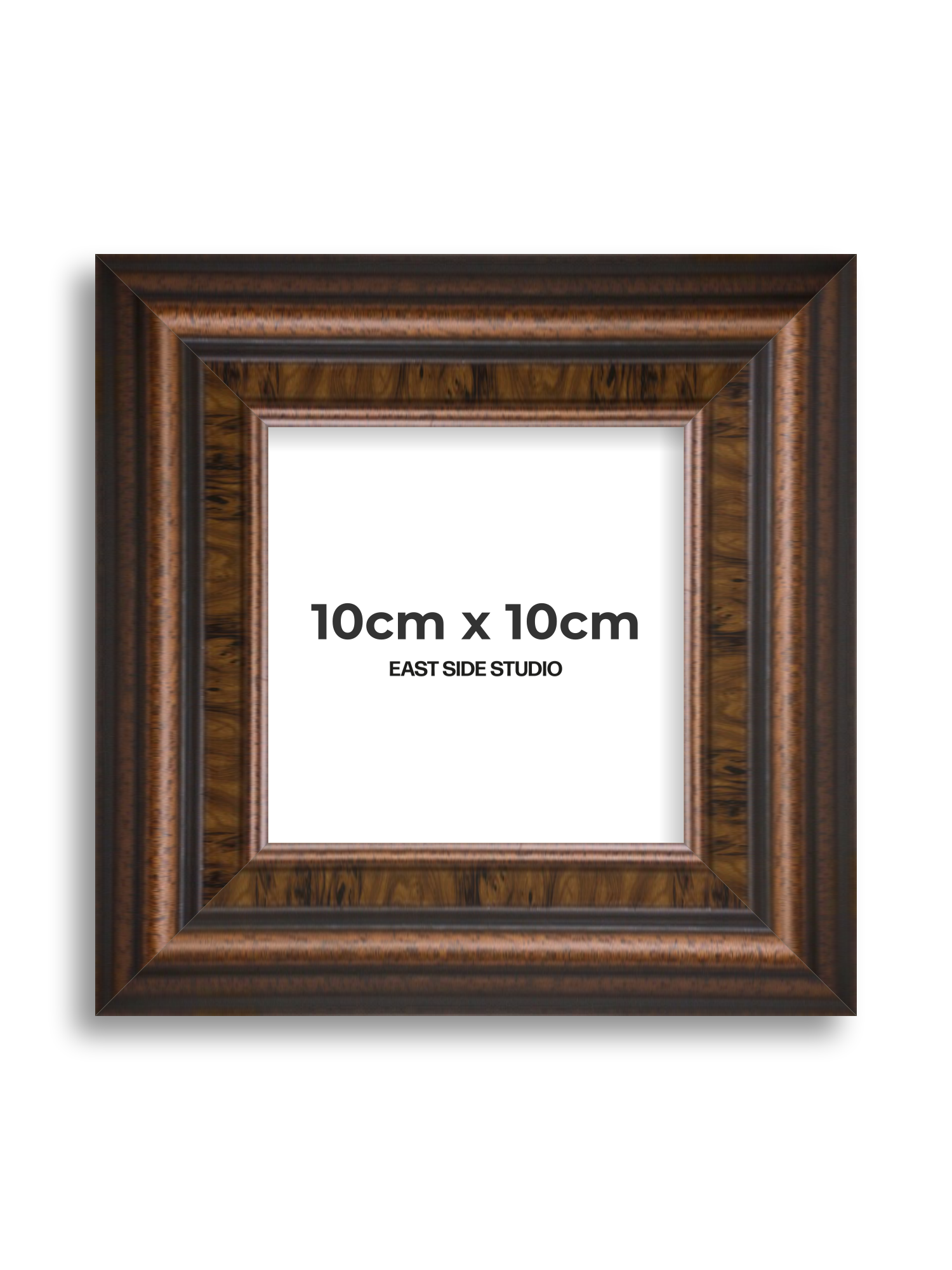 Walnut 10cm x 10cm picture frame