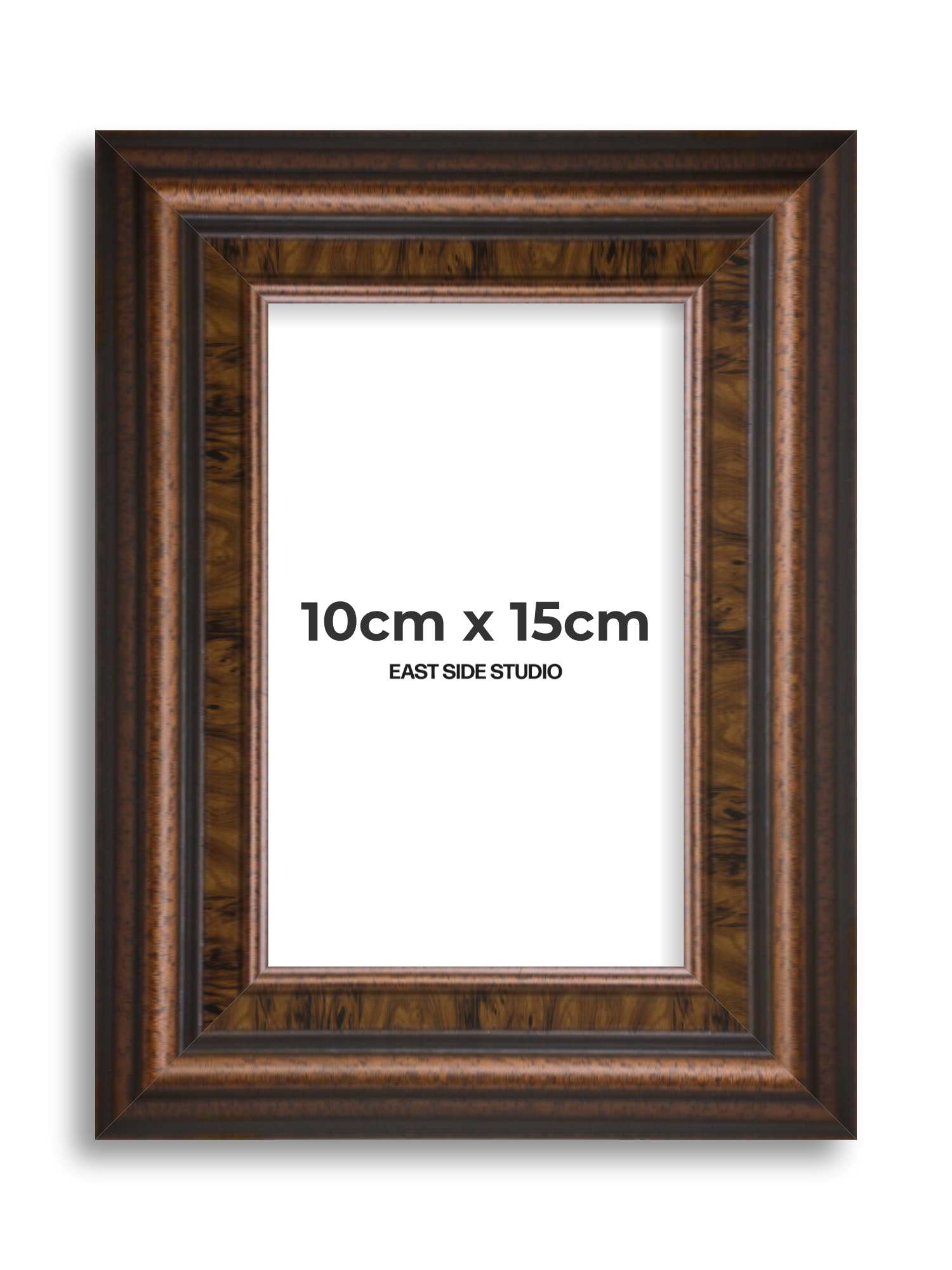 Walnut 10cm x 15cm picture frame