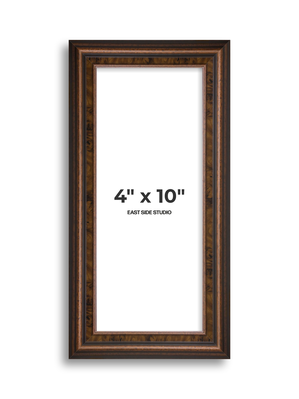 Walnut 4" x 10" picture frame