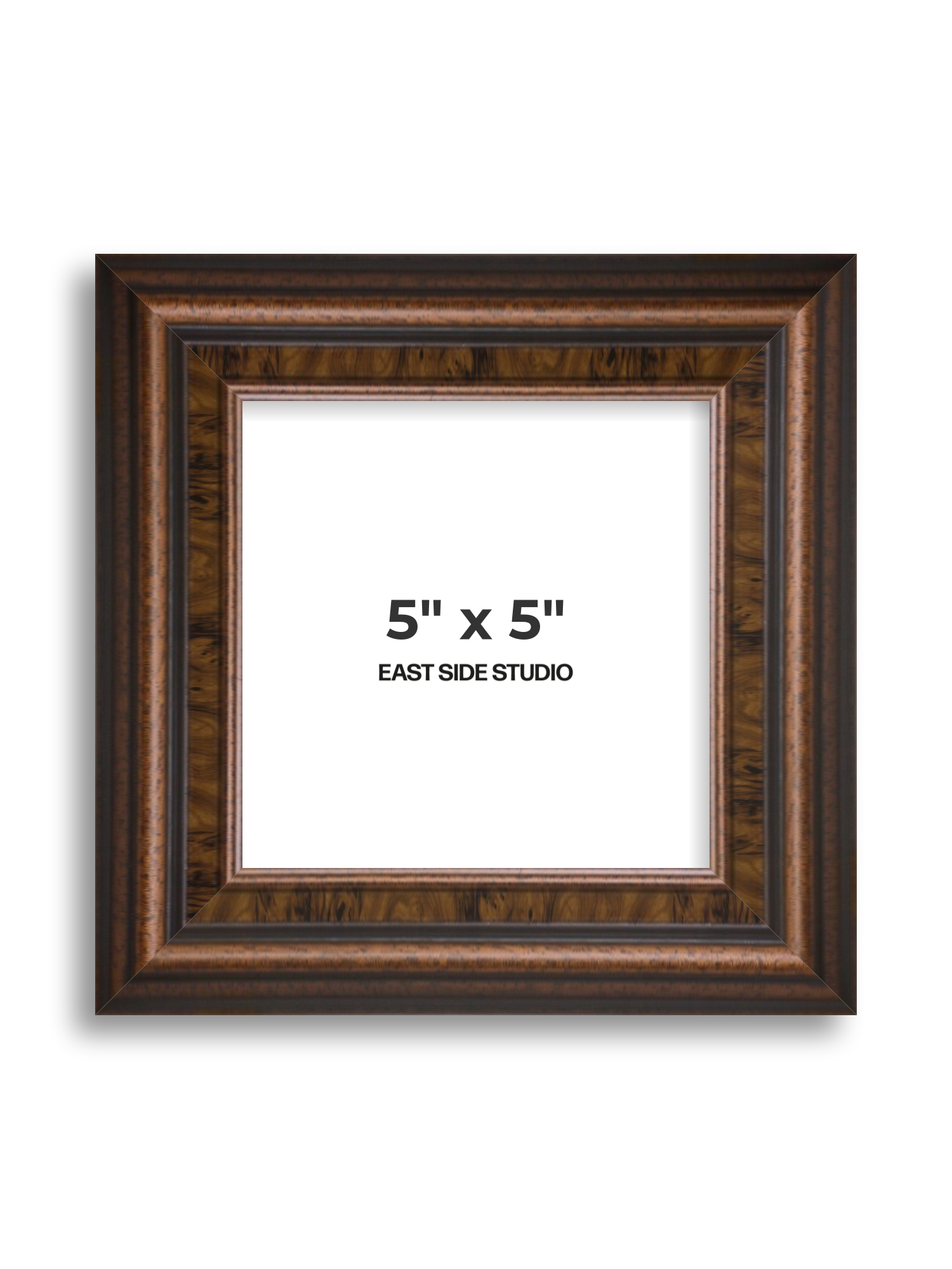 Walnut 5" x 5" picture frame