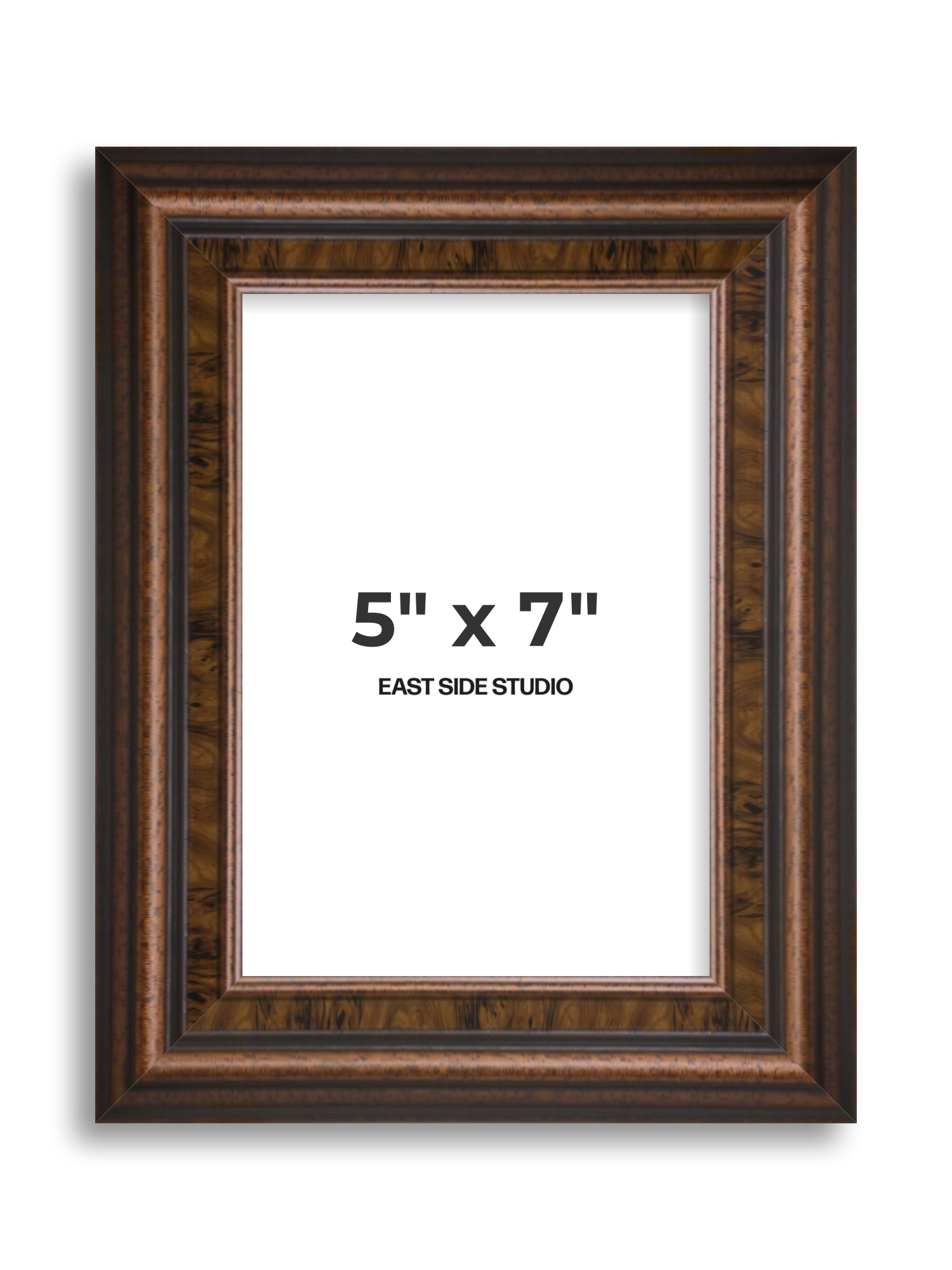 Walnut 5" x 7" picture frame