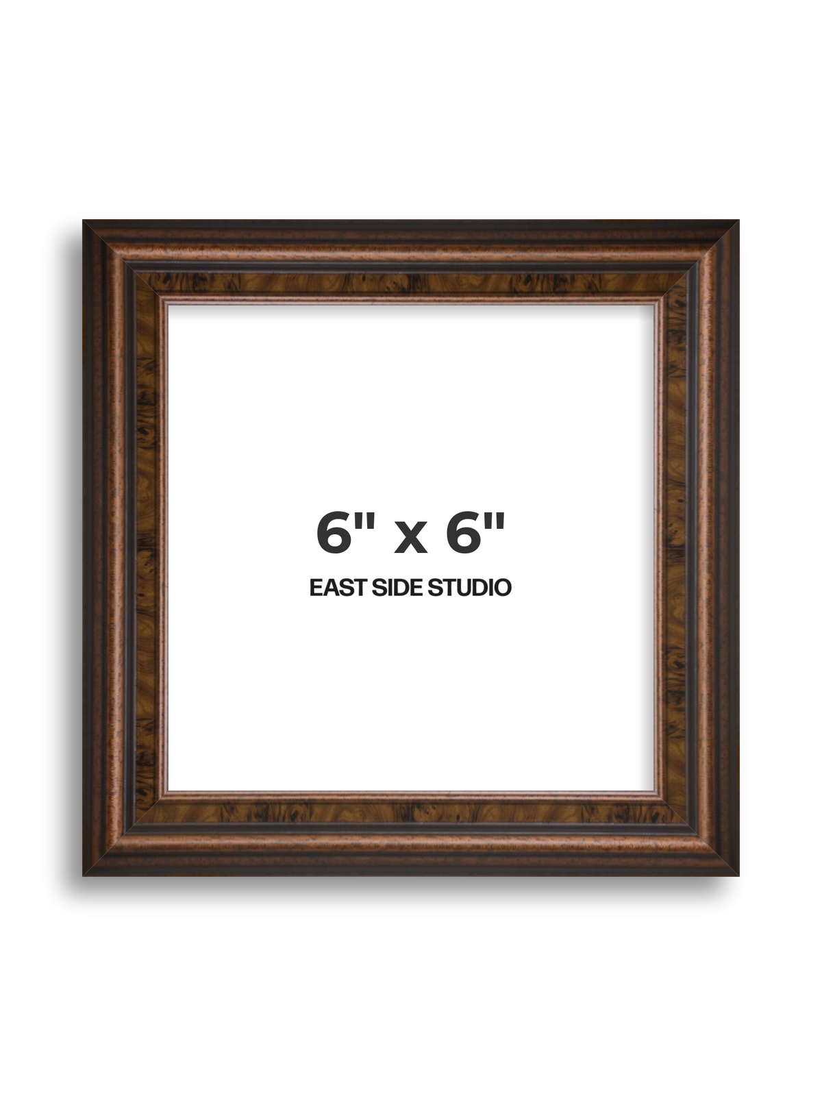 Walnut 6" x 6" picture frame