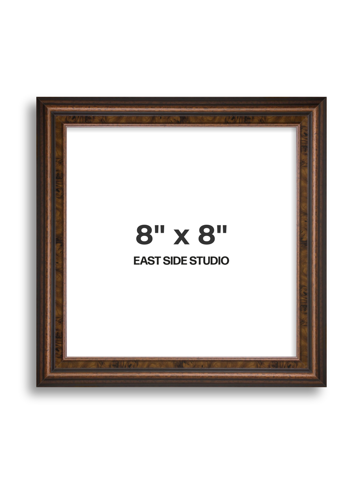 Walnut 8" x 8" picture frame