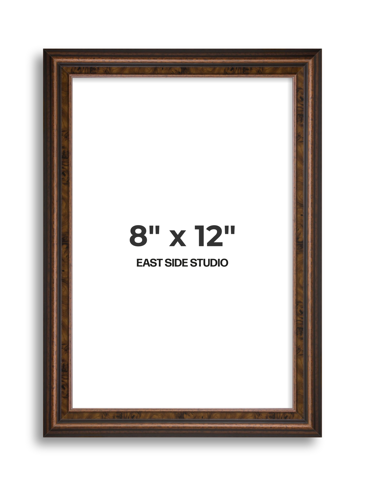 Walnut 8" x 12" picture frame