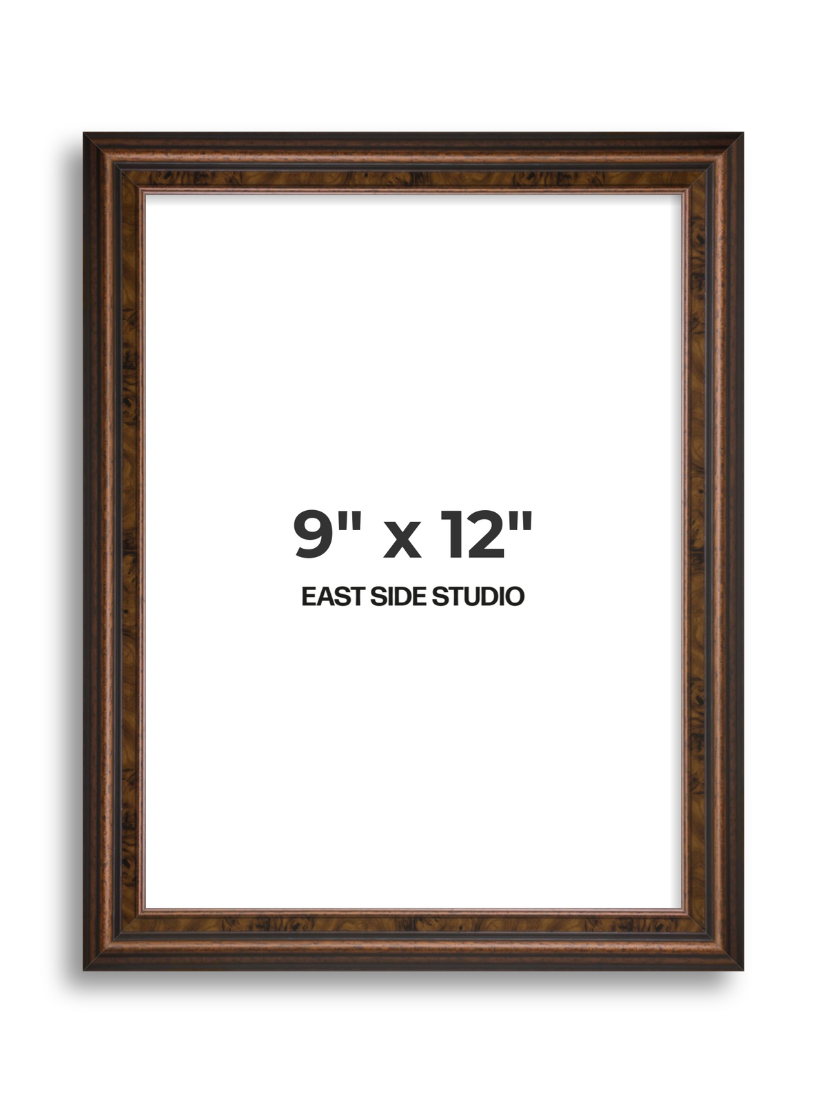 Walnut 9" x 12" picture frame