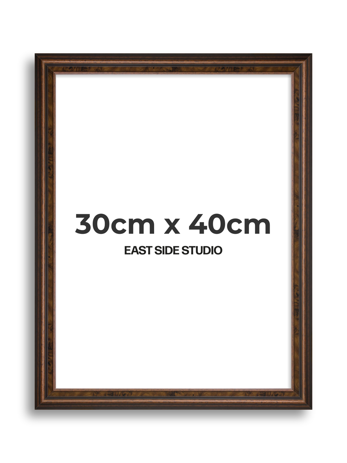 Walnut 30cm x 40cm picture frame