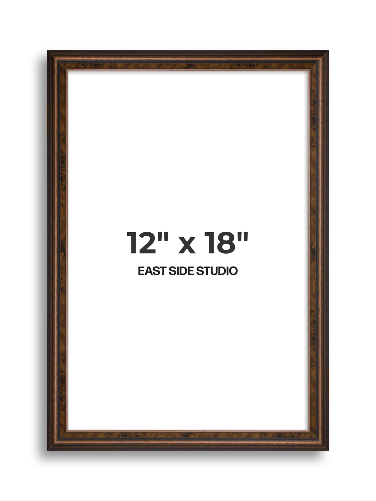Walnut 12" x 18" picture frame