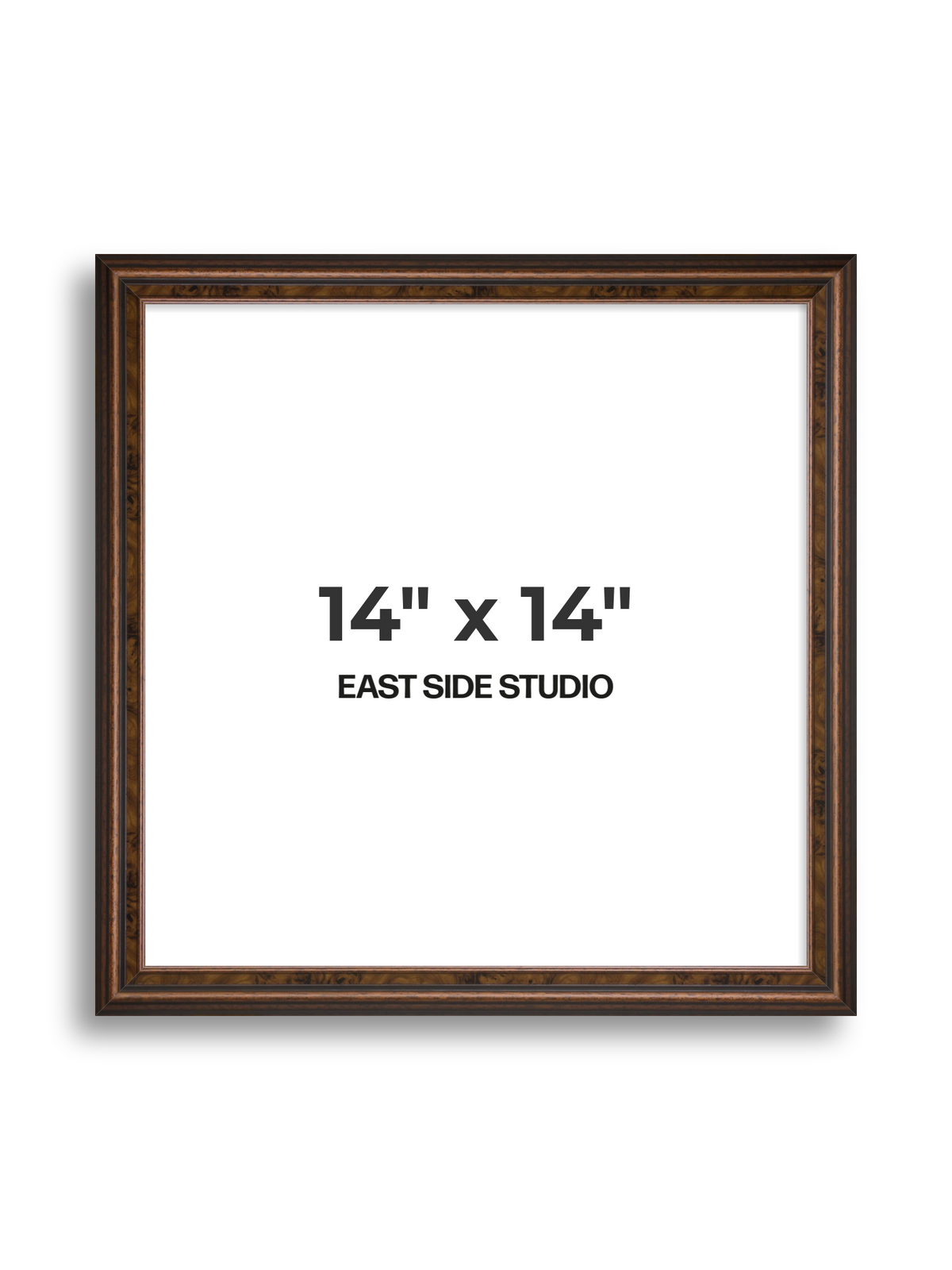 Walnut 14" x 14" picture frame