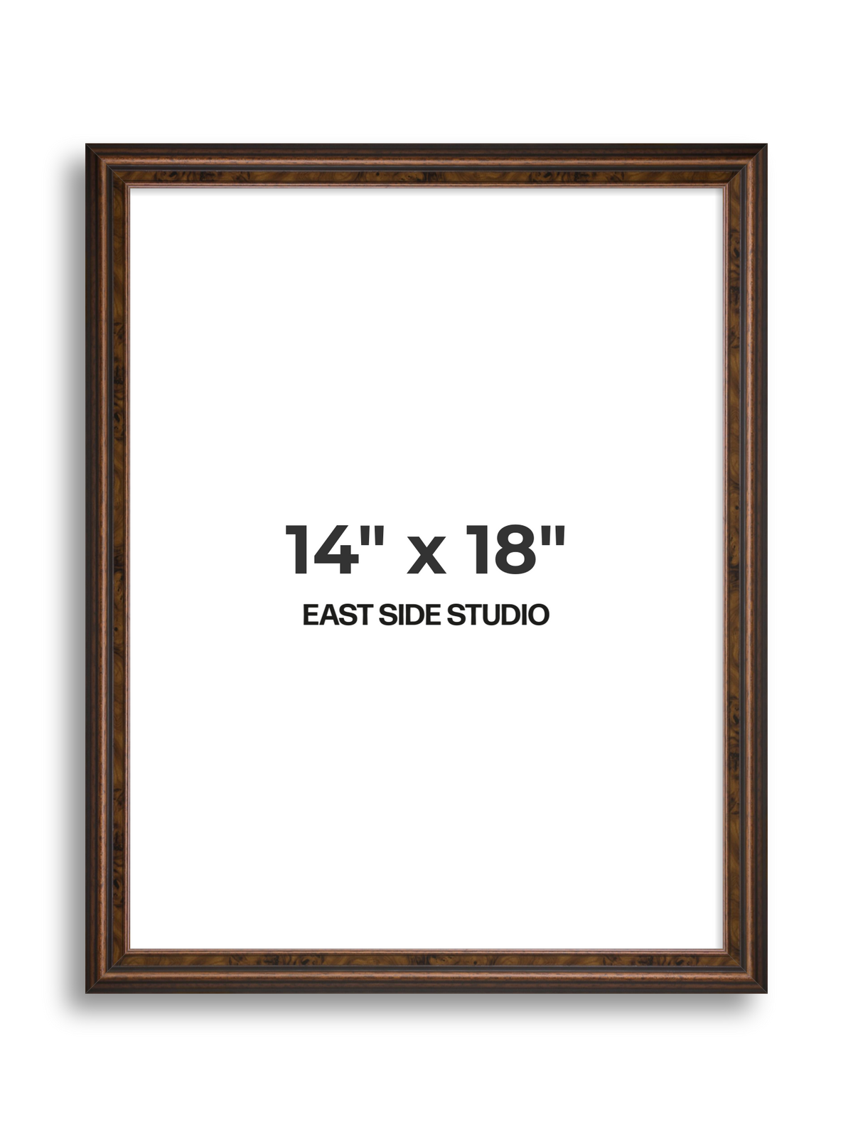 Walnut 14" x 18" picture frame