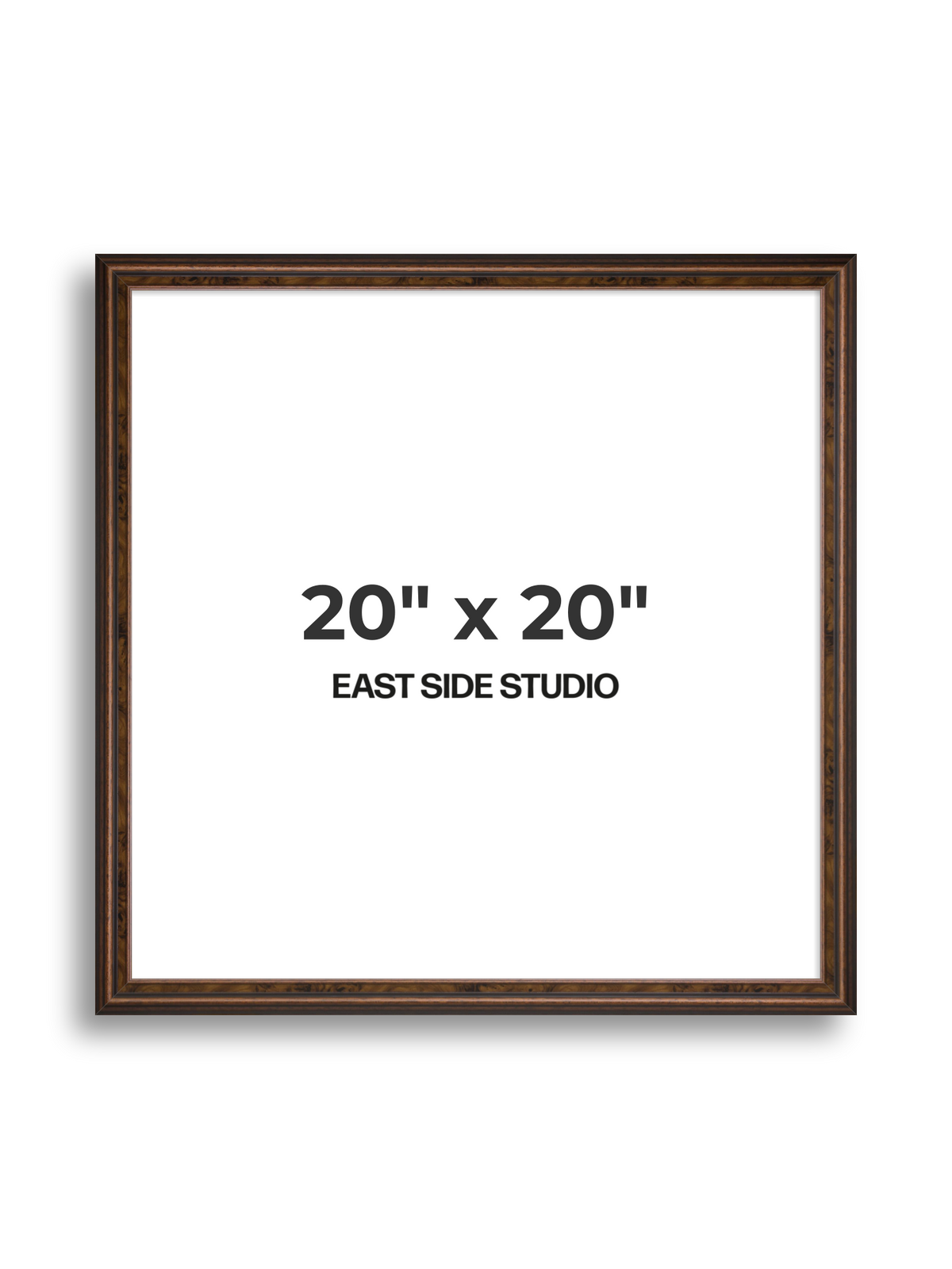 Walnut 20" x 20" picture frame