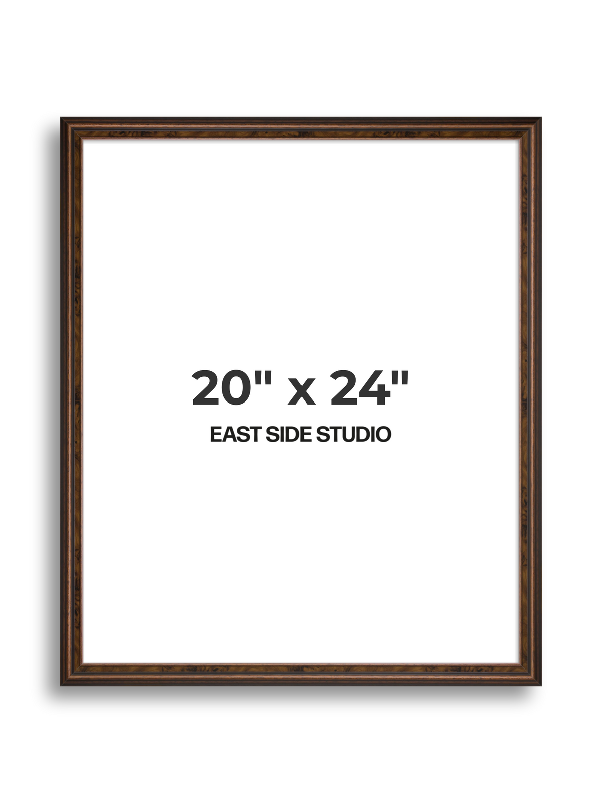 Walnut 20" x 24" picture frame
