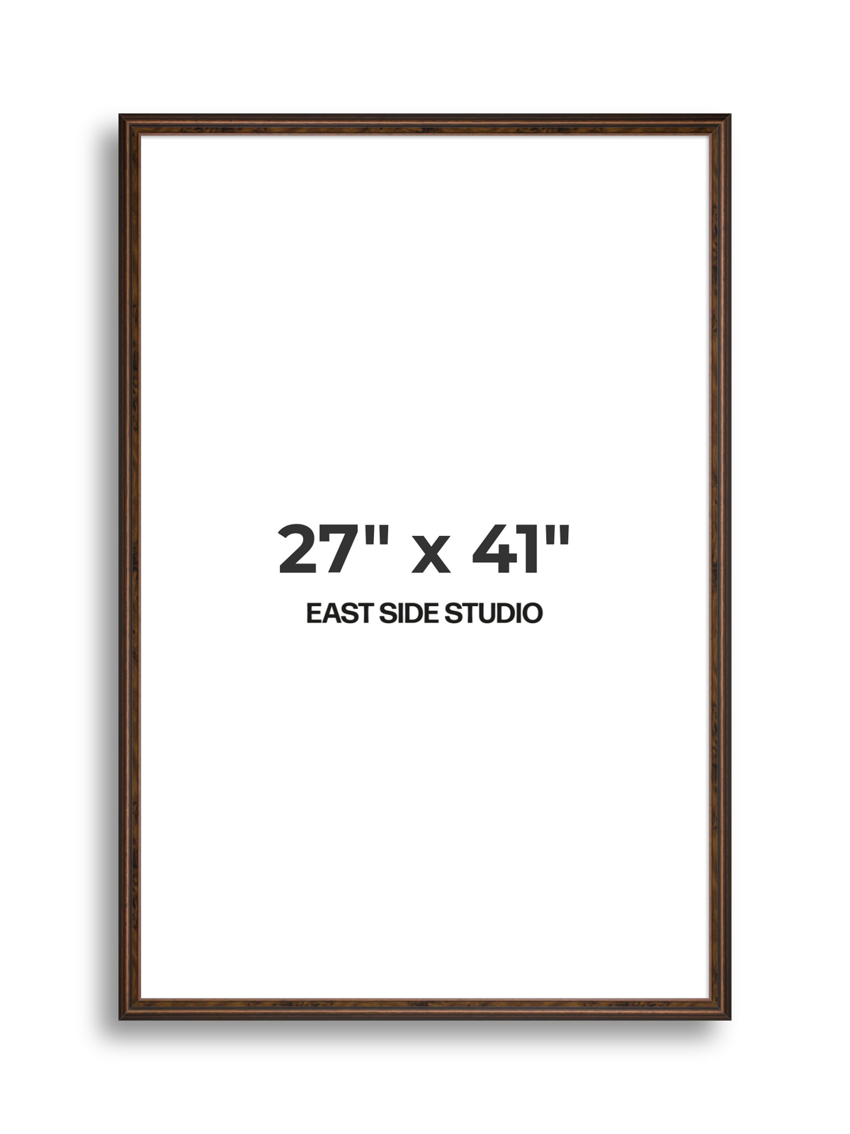 Walnut 27" x 41" picture frame