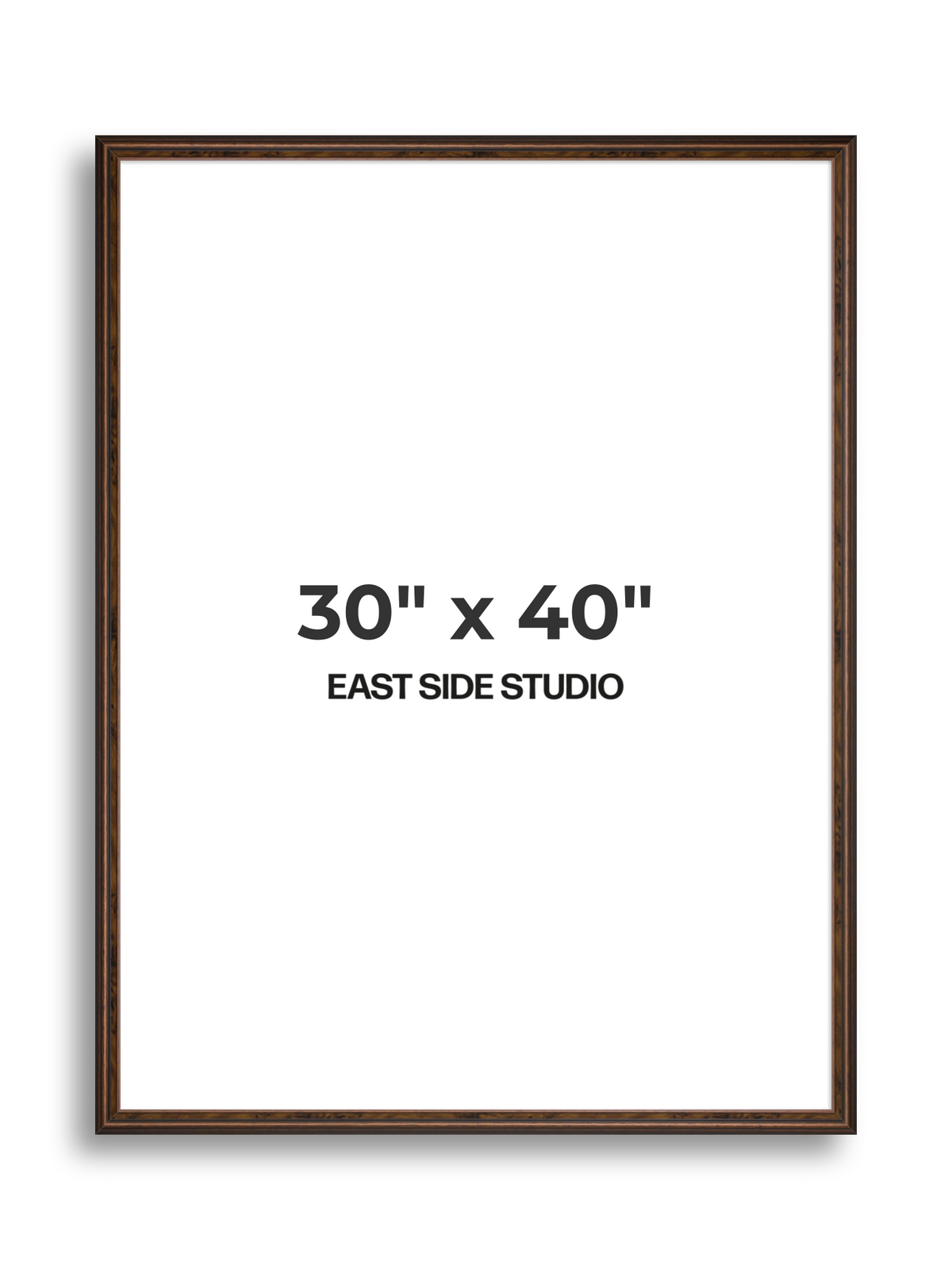 Walnut 30" x 40" picture frame