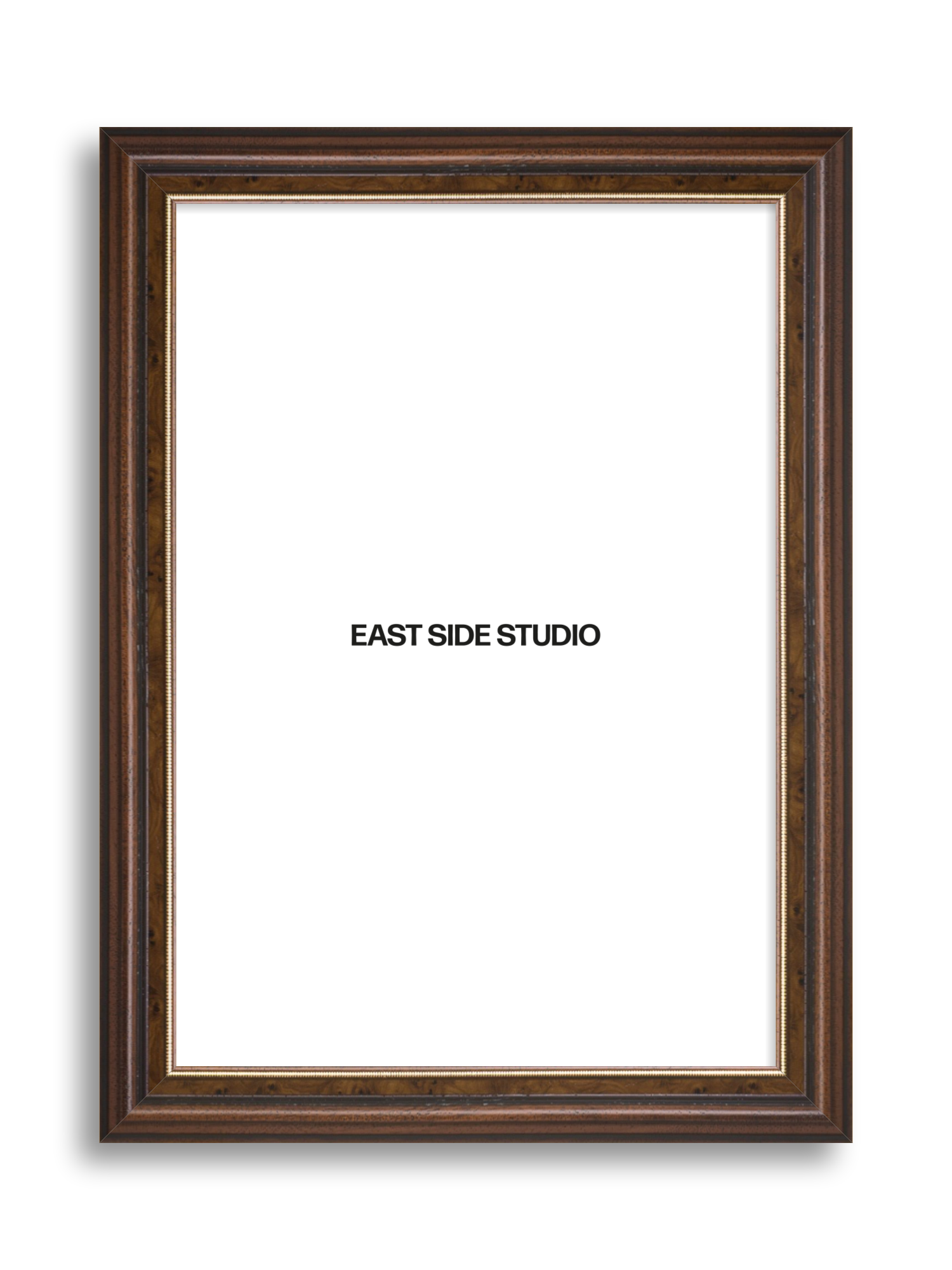 Beaded Walnut picture frame