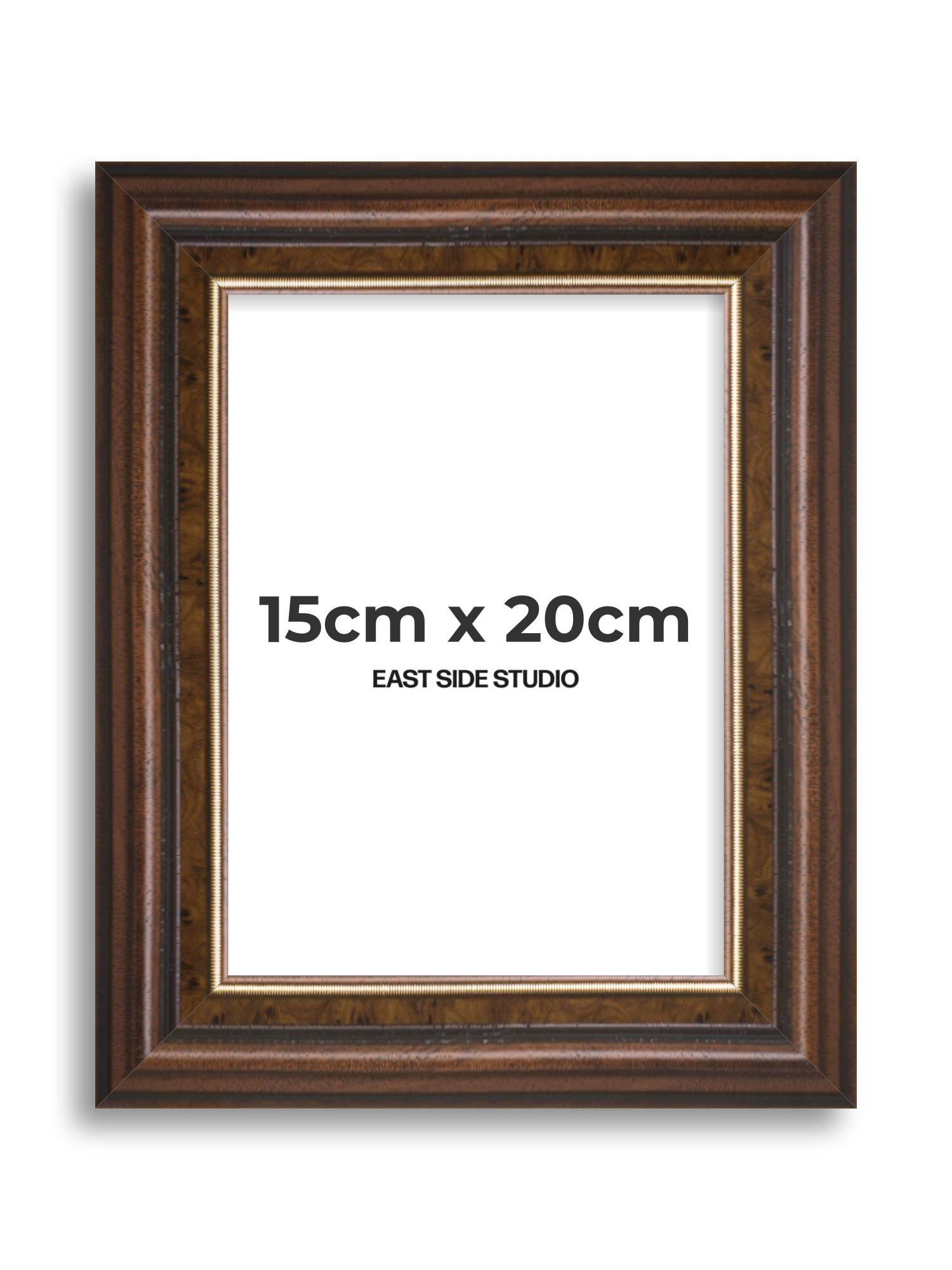 Beaded Walnut 15cm x 20cm picture frame