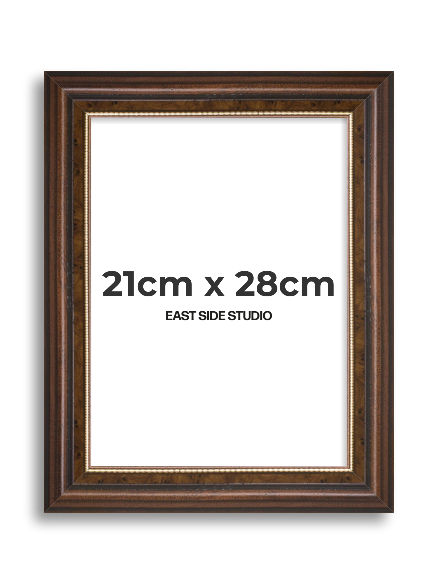 Beaded Walnut 21cm x 28cm picture frame