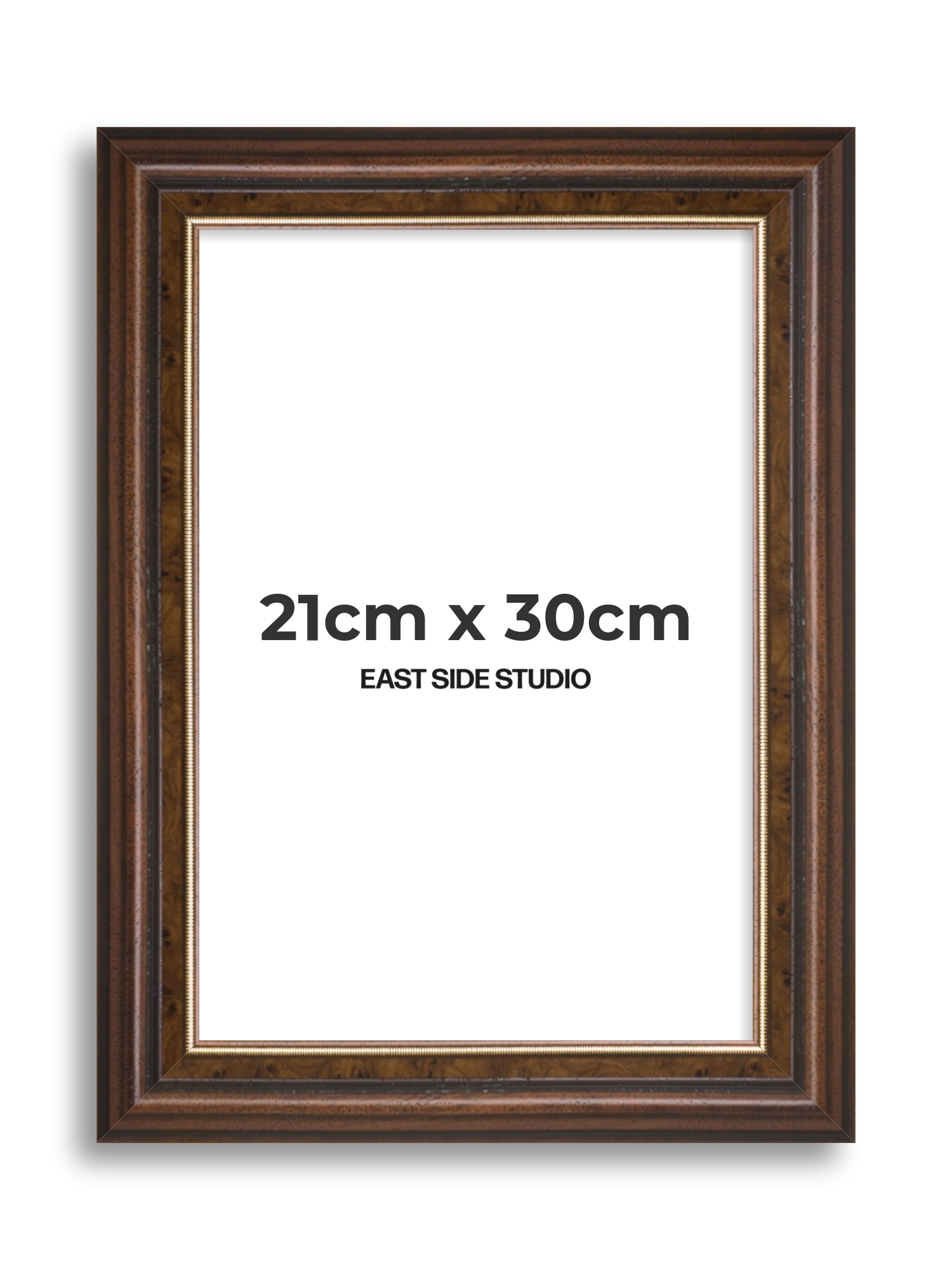 Beaded Walnut 21cm x 30cm picture frame