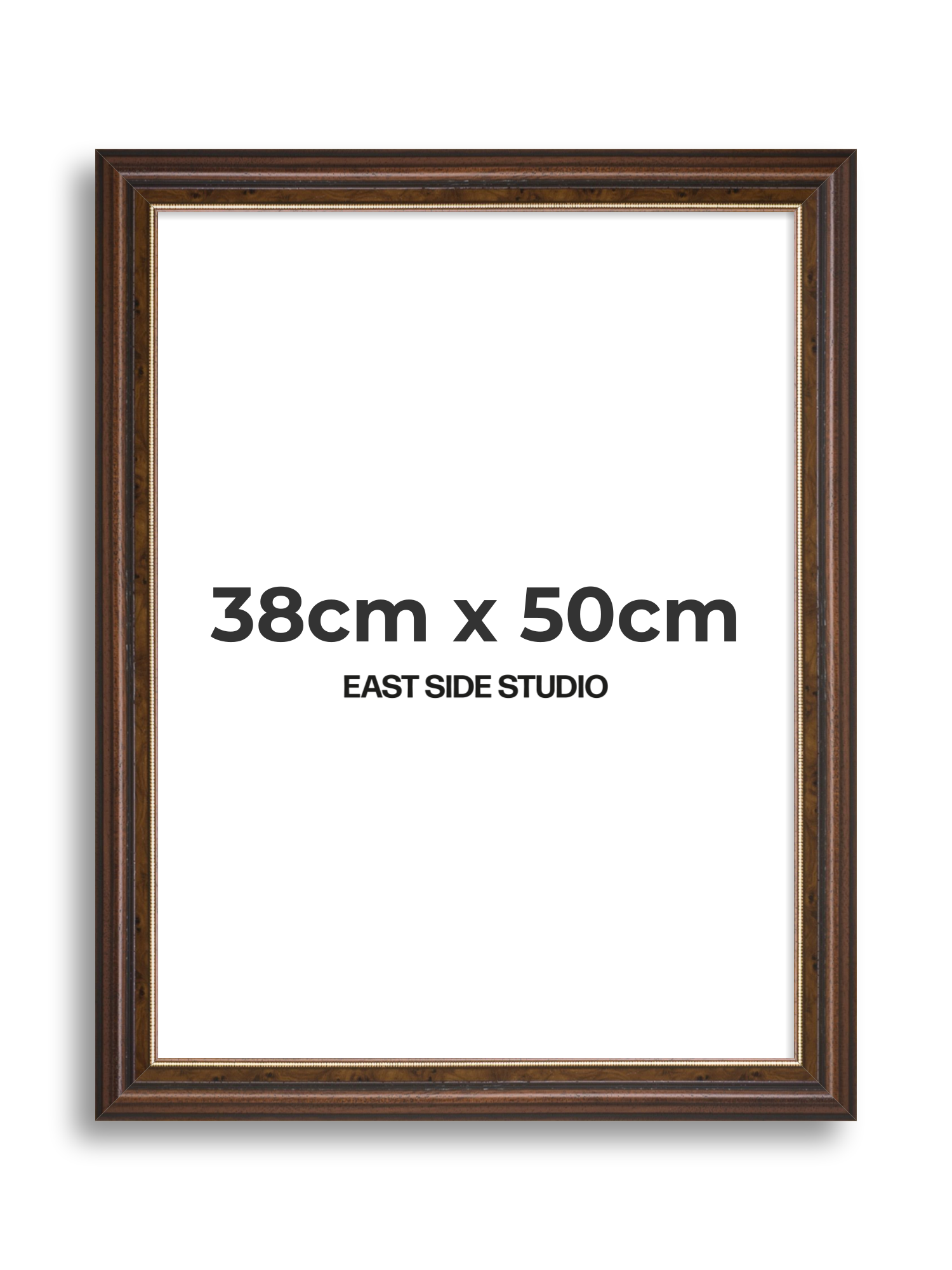 Beaded Walnut 38cm x 50cm picture frame