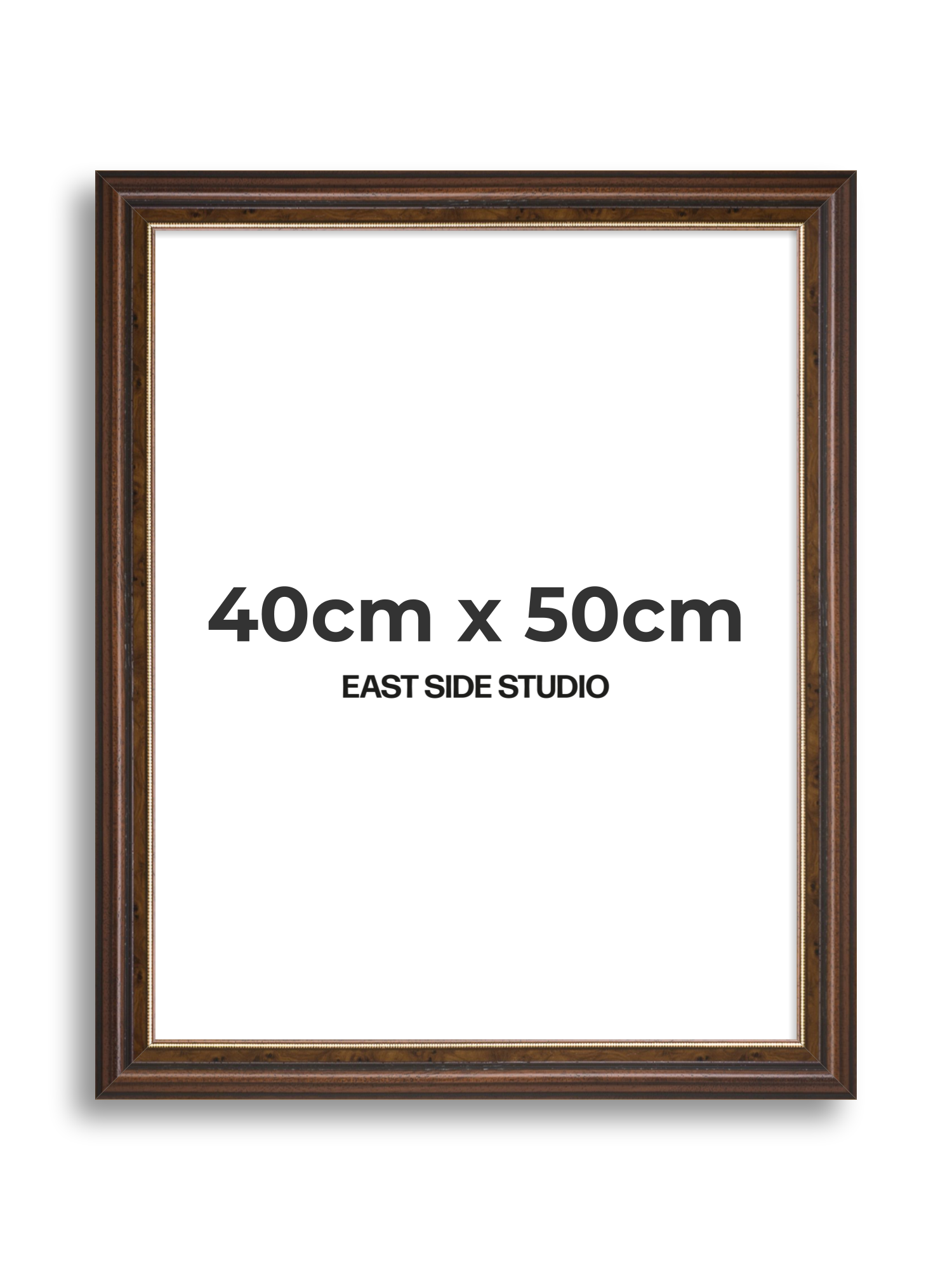 Beaded Walnut 40cm x 50cm picture frame