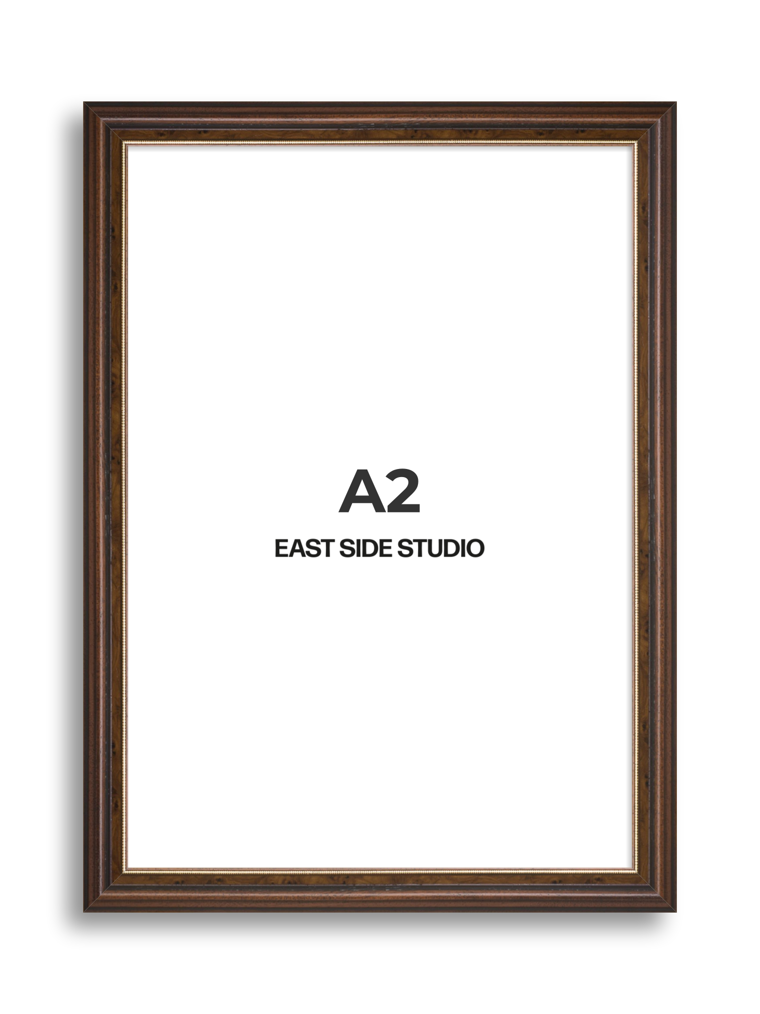 Beaded Walnut A2 picture frame