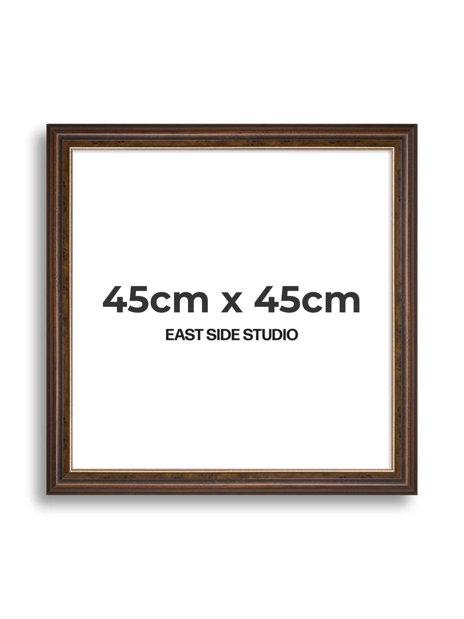 Beaded Walnut 45cm x 45cm picture frame