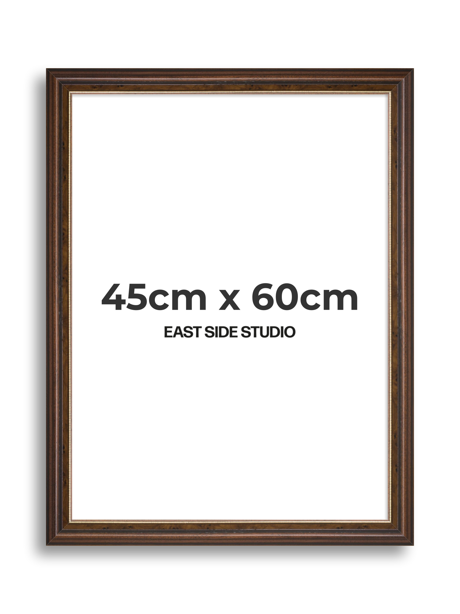 Beaded Walnut 45cm x 60cm picture frame