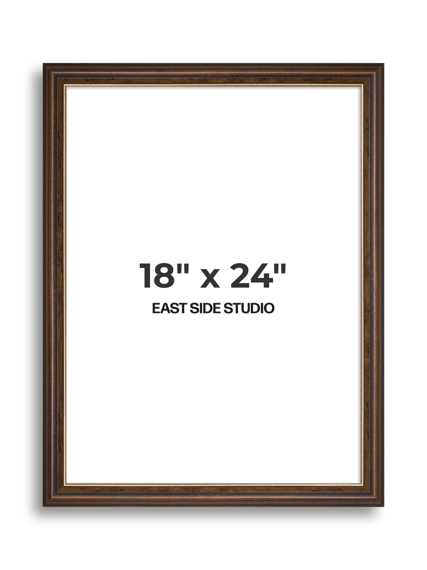 Beaded Walnut 18" x 24" picture frame