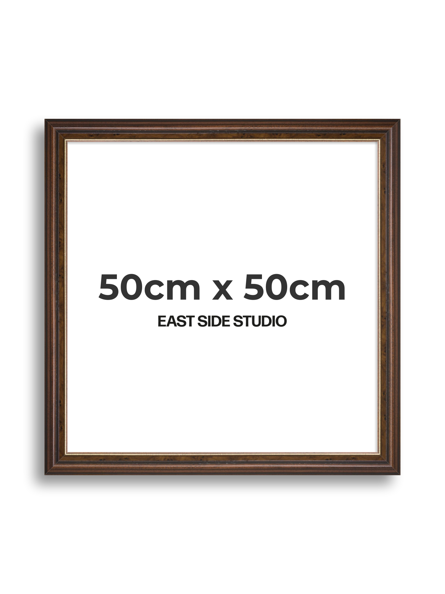 Beaded Walnut 50cm x 50cm picture frame