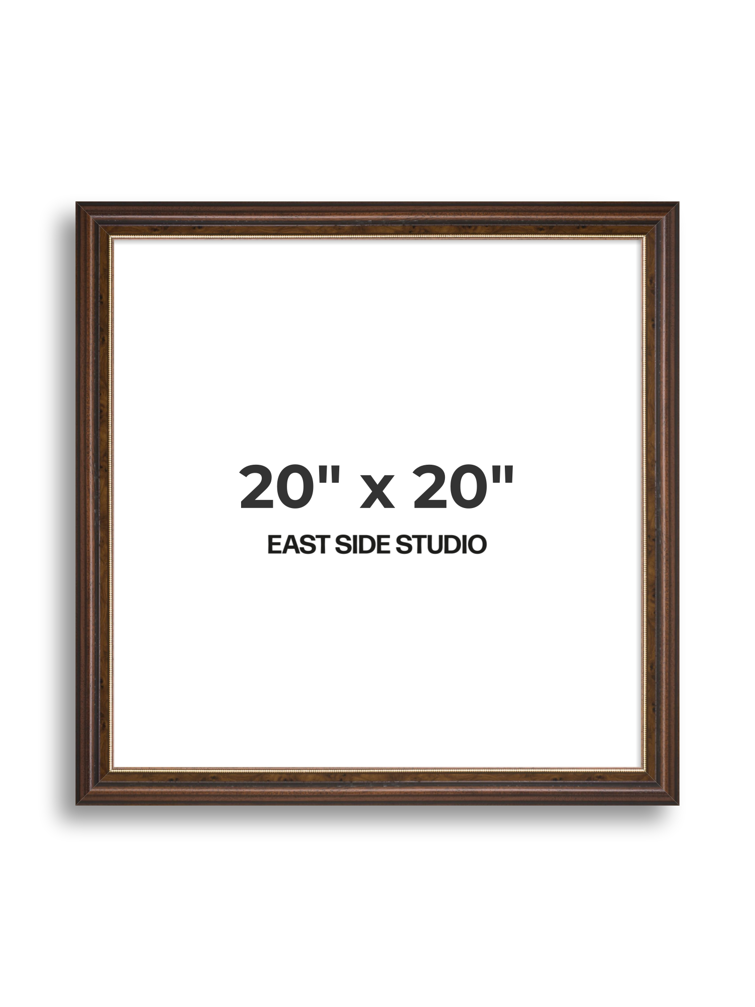 Beaded Walnut 20" x 20" picture frame