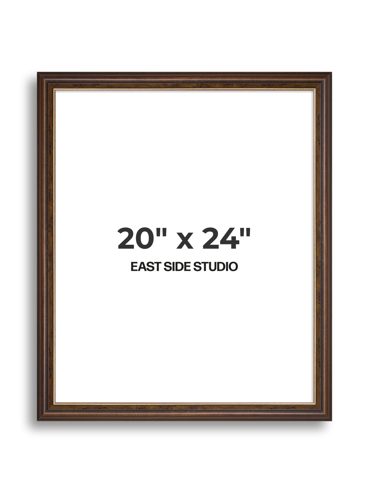 Beaded Walnut 20" x 24" picture frame