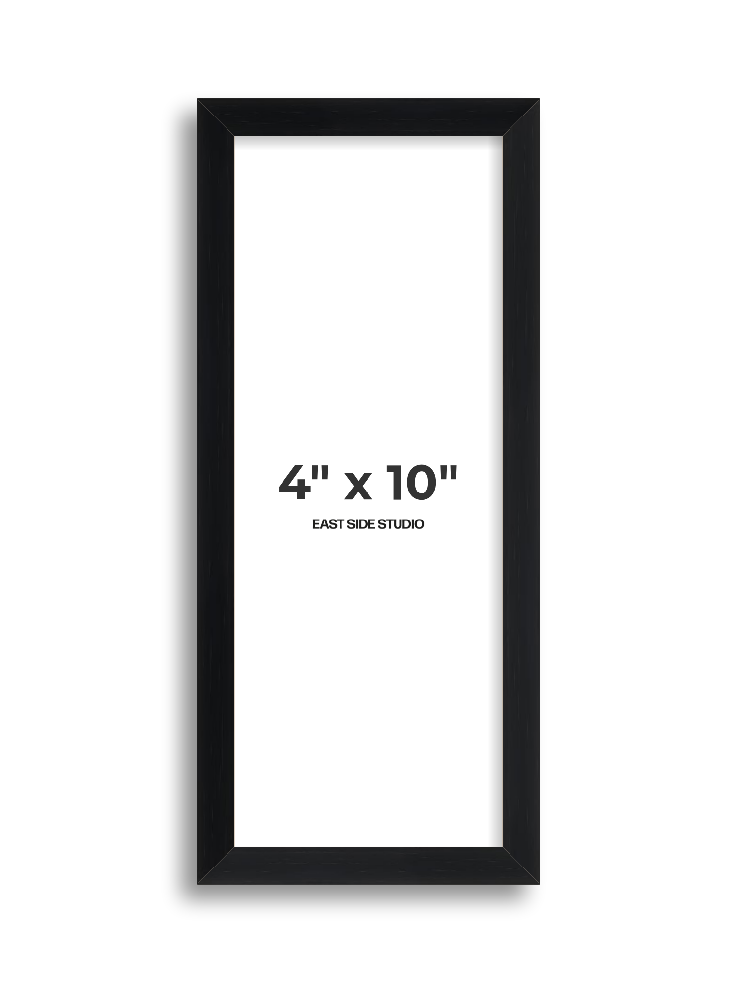Black Grain 4" x 10" picture frame