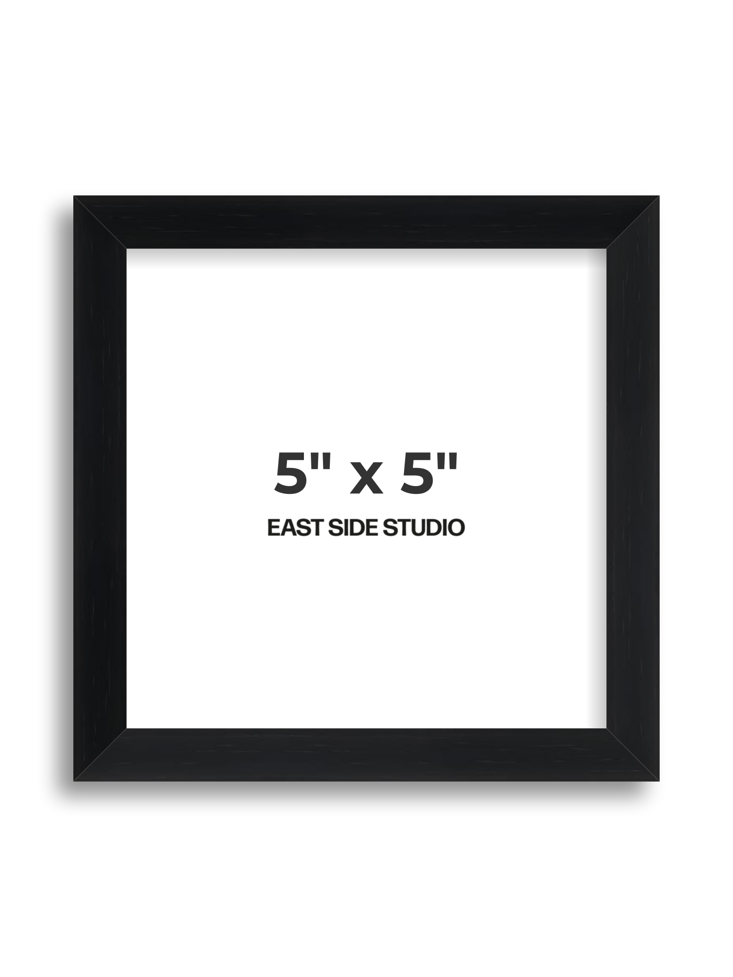 Black Grain 5" x 5" picture frame