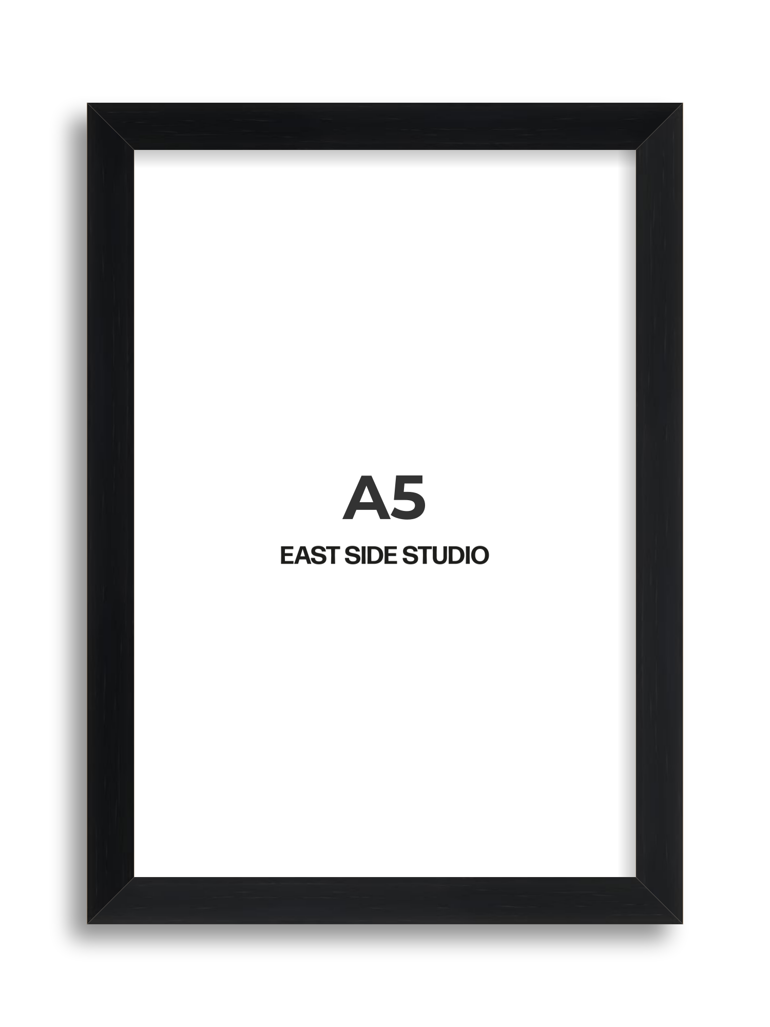 Black Grain A5 picture frame