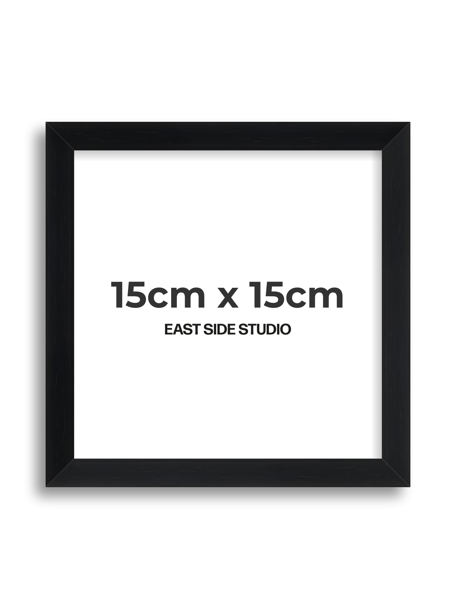 Black Grain 15cm x 15cm picture frame