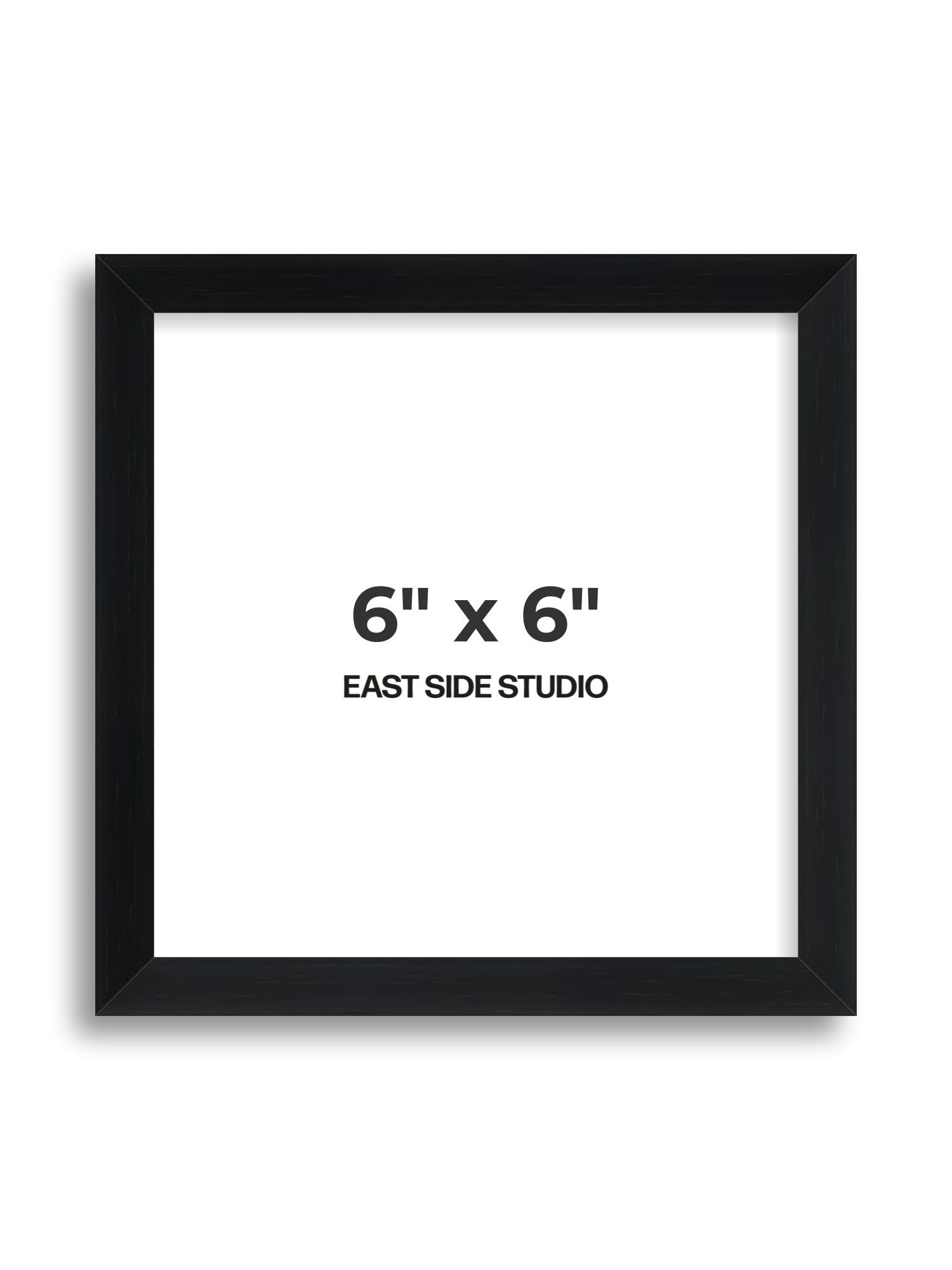 Black Grain 6" x 6" picture frame
