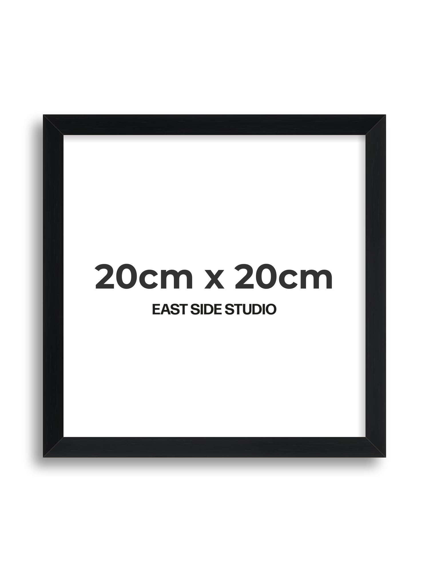 Black Grain 20cm x 20cm picture frame