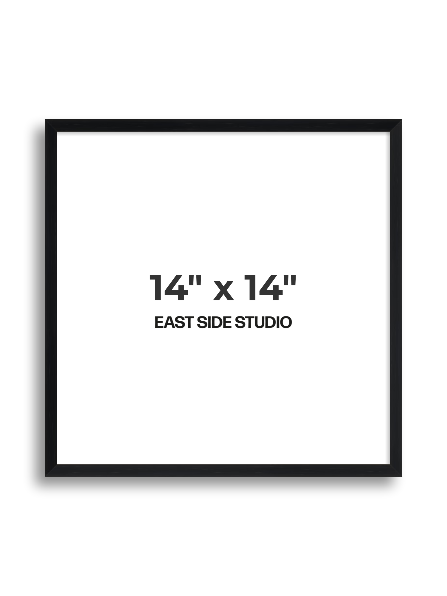 Black Grain 14" x 14" picture frame