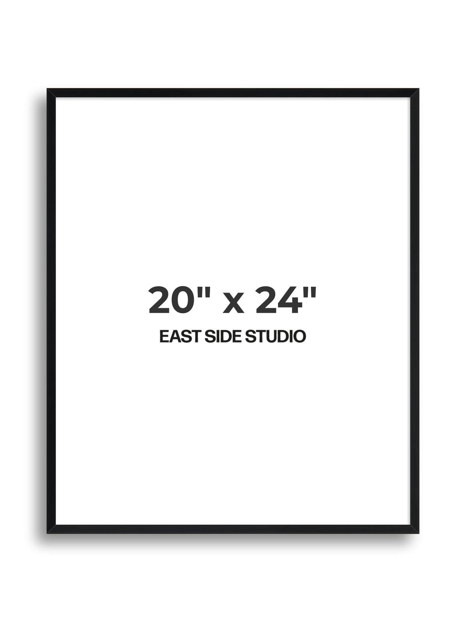 Black Grain 20" x 24" picture frame