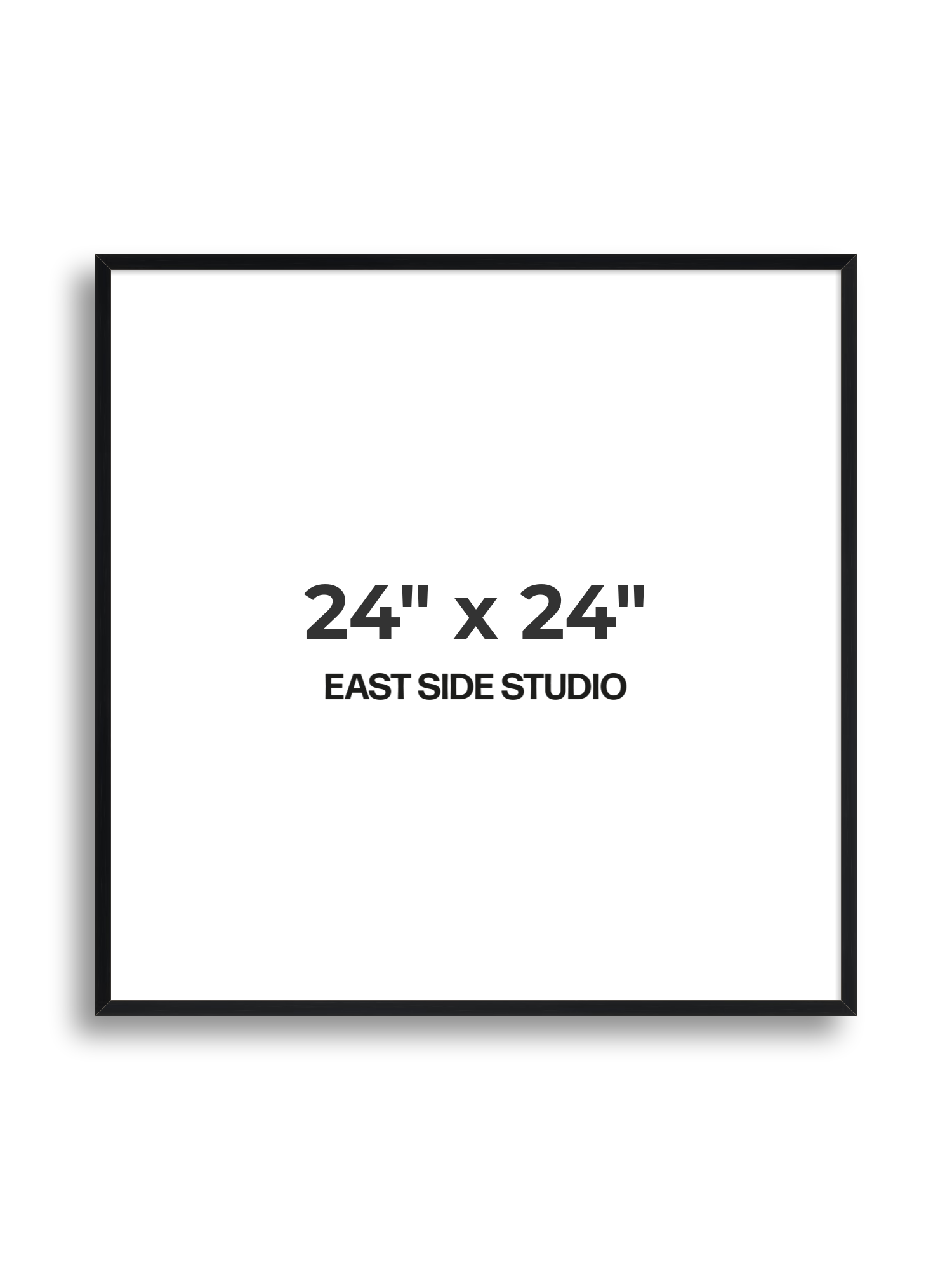 Black Grain 24" x 24" picture frame